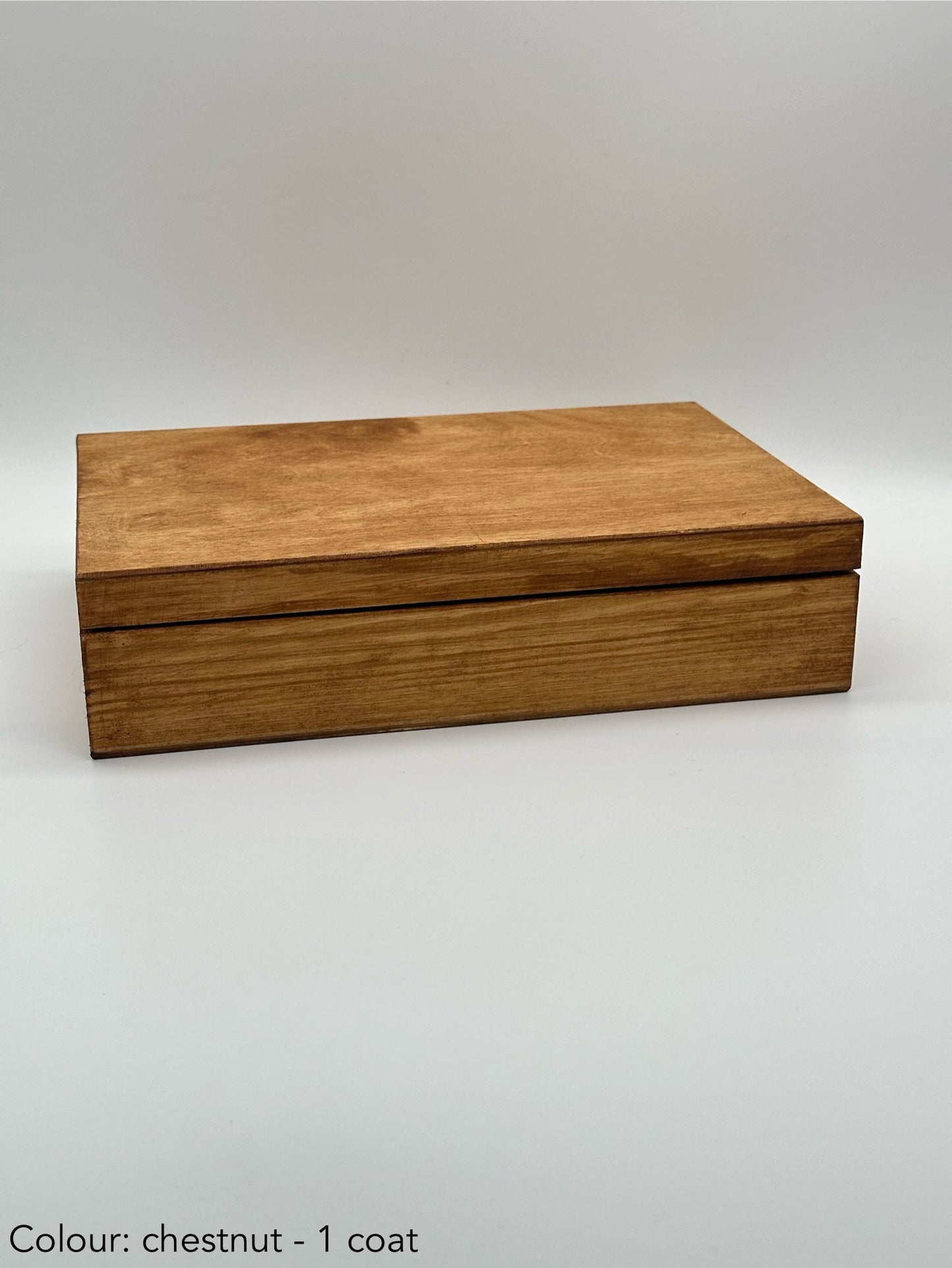 Painted cigar box - chestnut