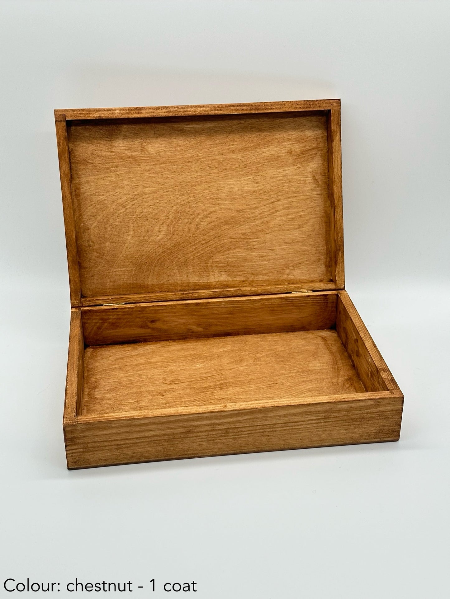 Painted cigar box - chestnut