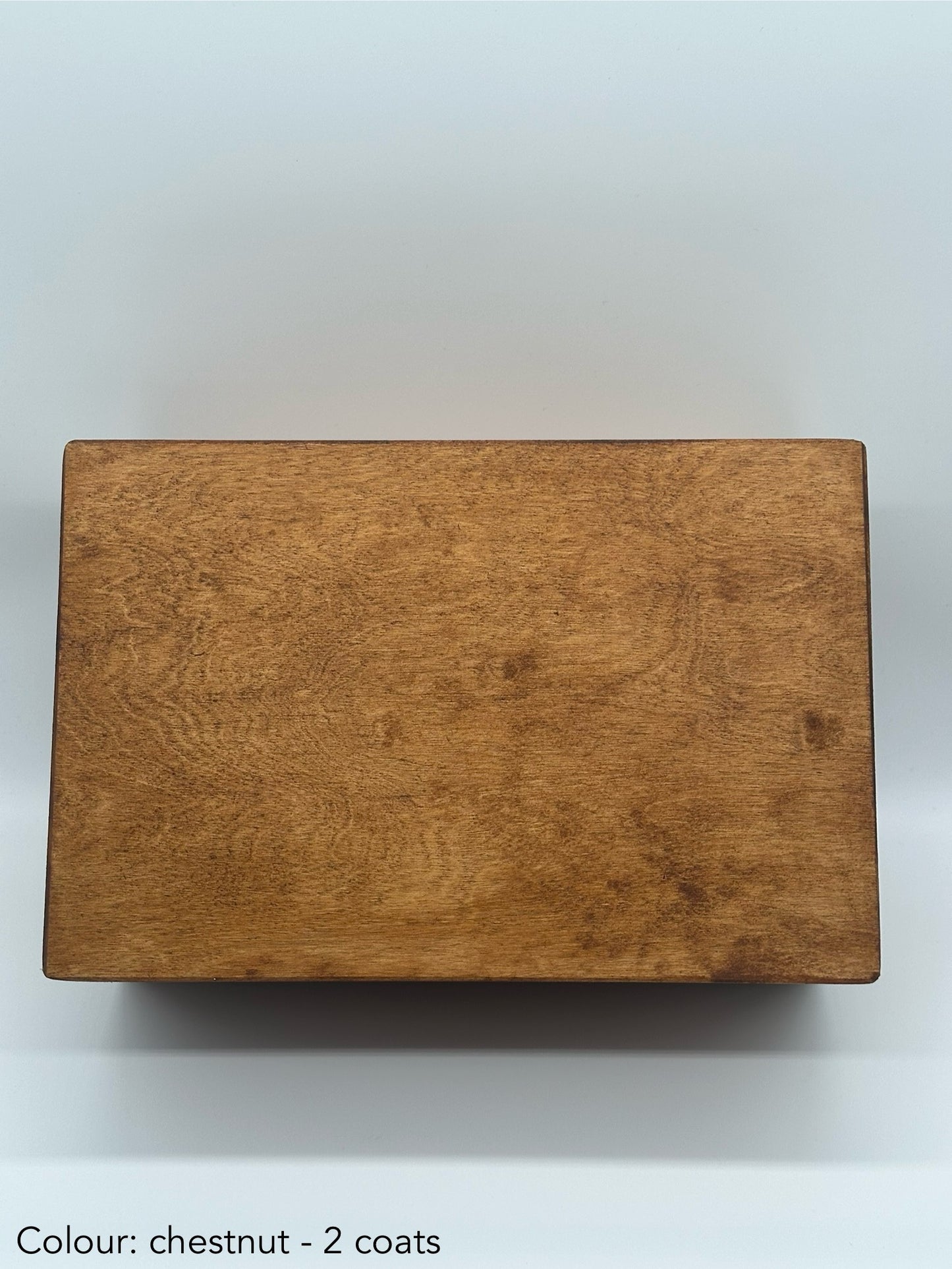 Painted rectangular box - 30x20x13 - chestnut