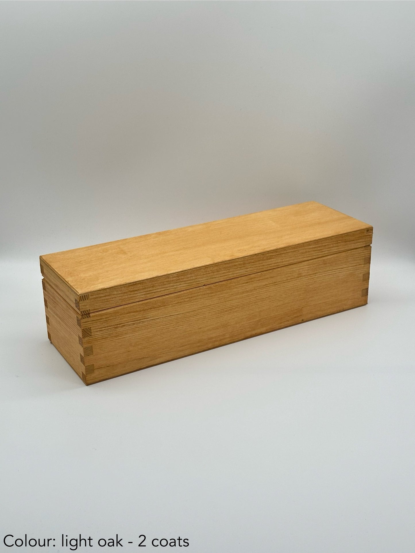 Painted Wooden Wine Gift Box – Hinged Lid – Colour Options