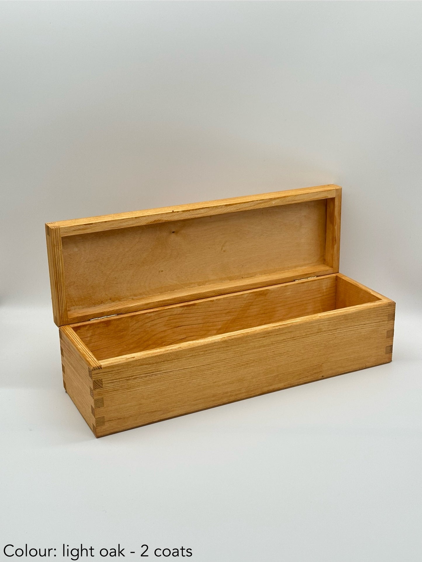 Painted Wooden Wine Gift Box – Hinged Lid – Colour Options