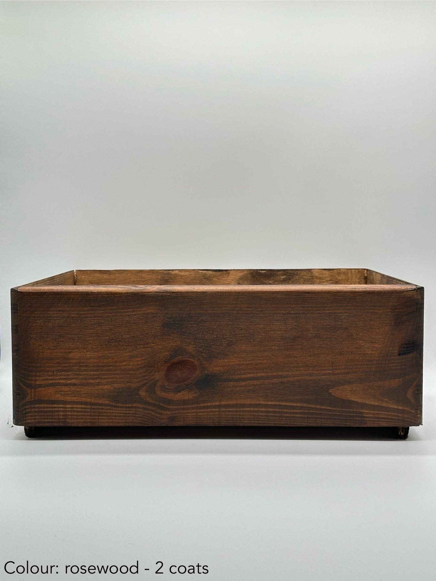 Painted large rectangular box without lid - different colours