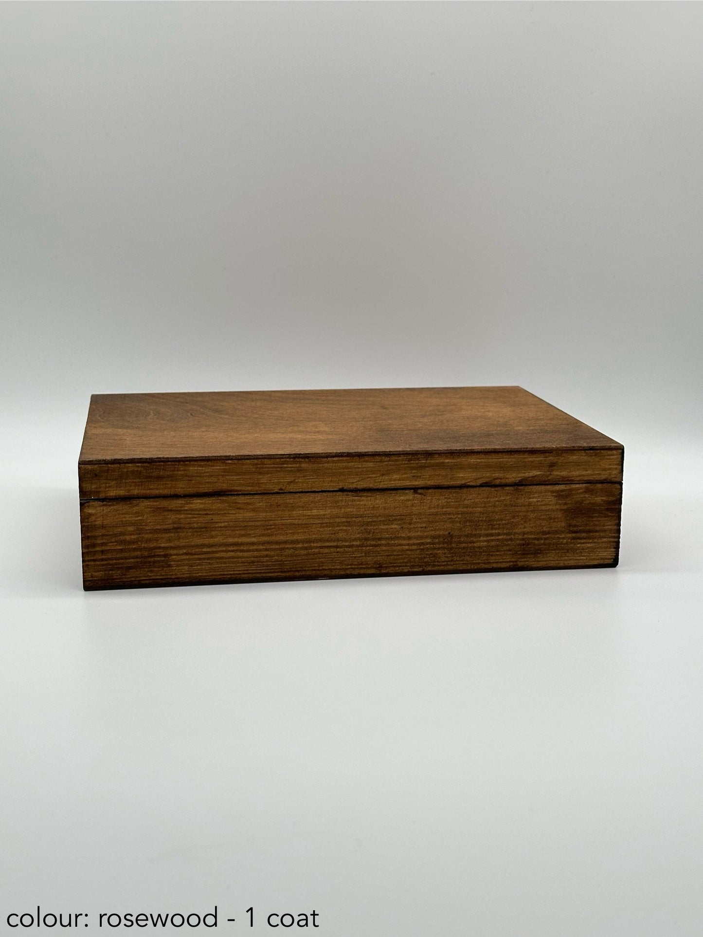 Painted cigar box - rosewood