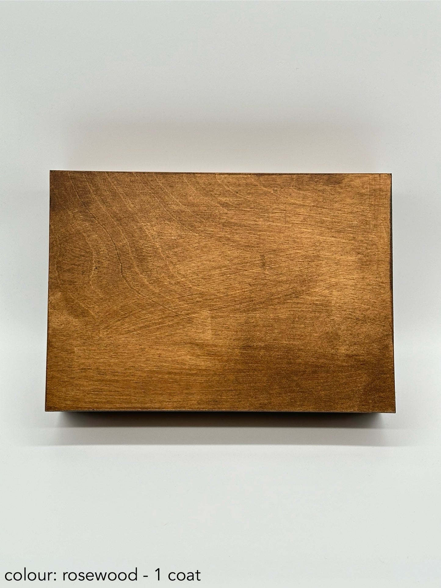 Painted cigar box - rosewood