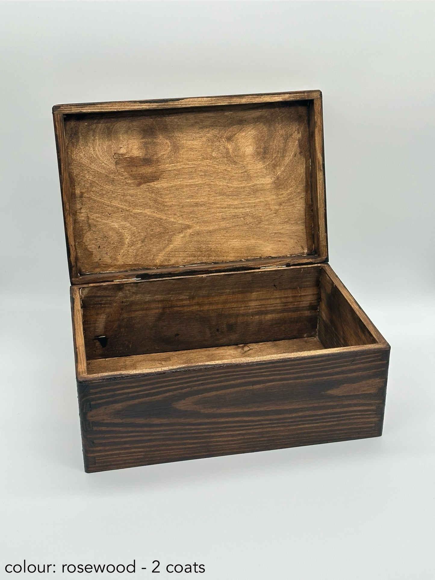 Personalised Travel Keepsake Box – Alternate Globe Design – Rectangular (Solid Lid)