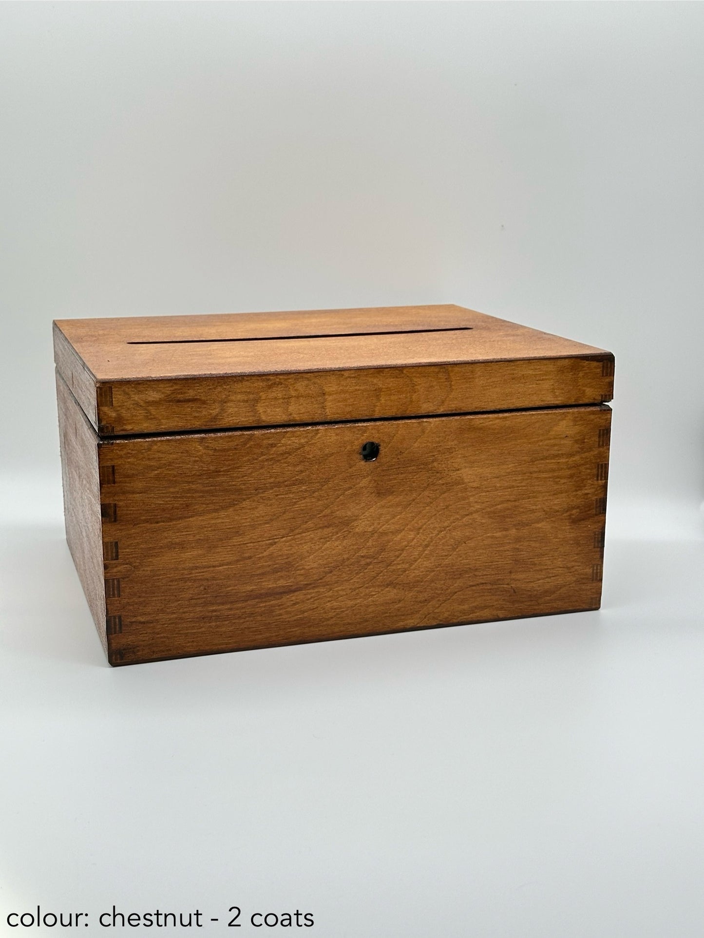 Wedding Cards Post Box Chestnut