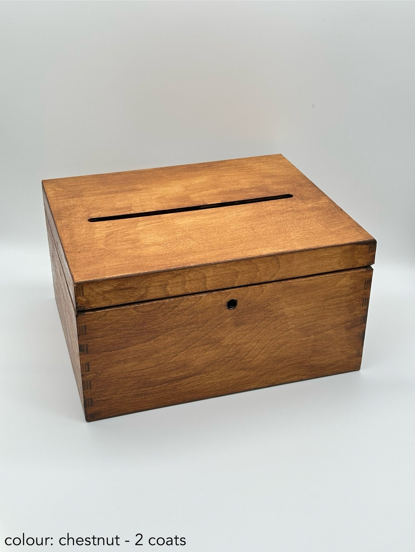 Wedding Cards Post Box Chestnut