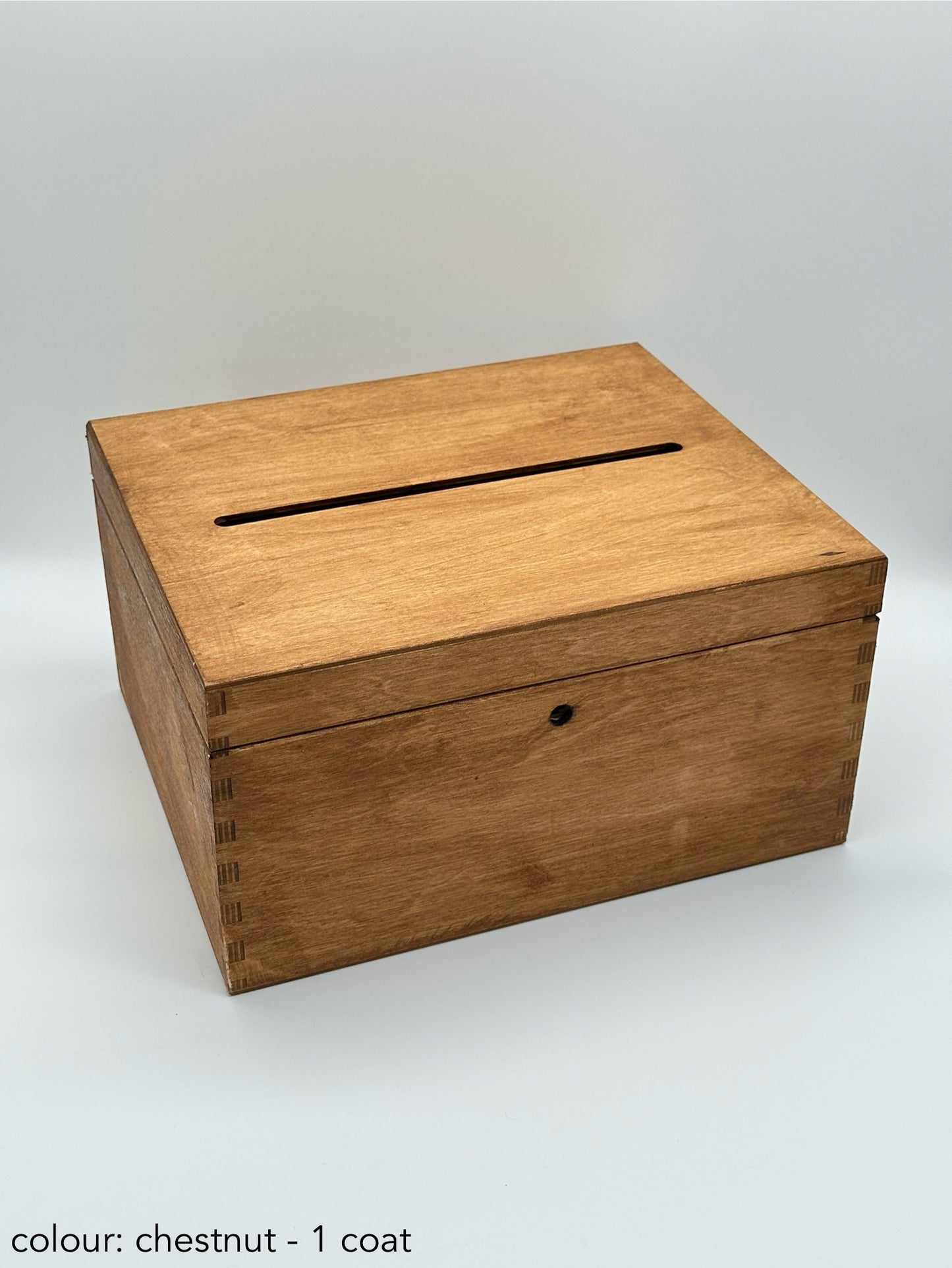 Wedding Cards Post Box Chestnut