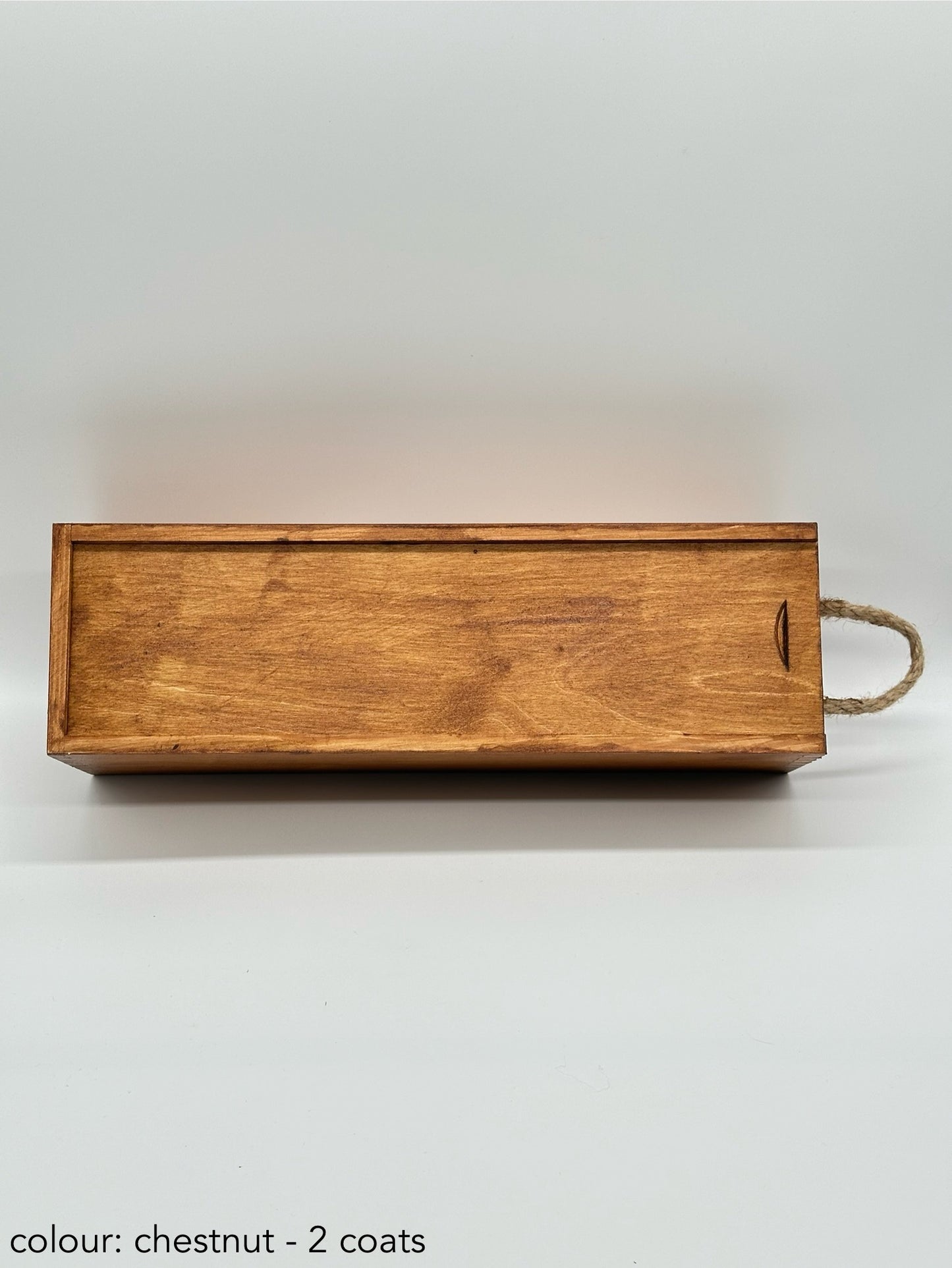 Painted Wooden Wine Gift Box – Sliding Lid – Colour Option