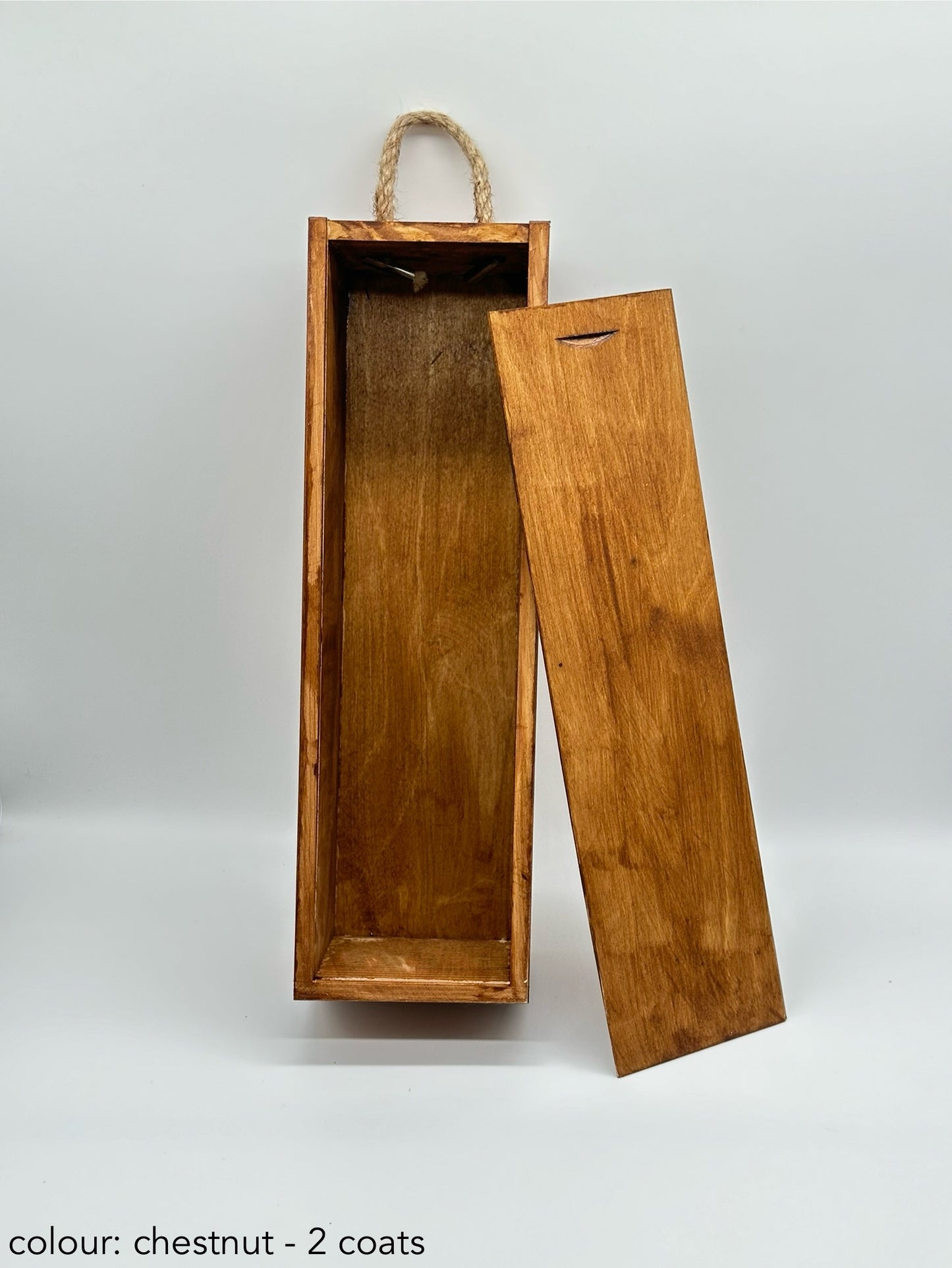 Painted Wooden Wine Gift Box – Sliding Lid – Colour Option
