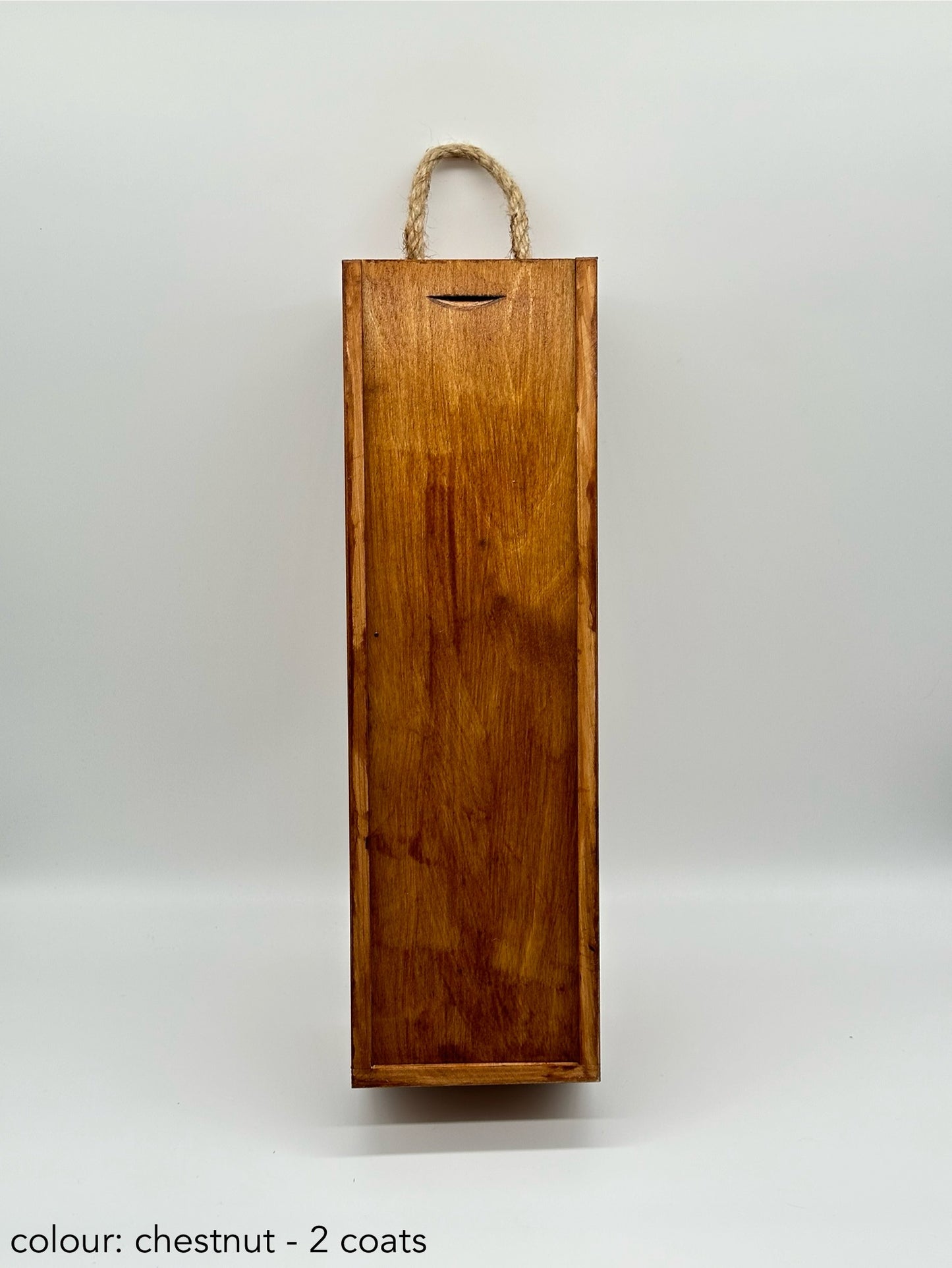 Painted Wooden Wine Gift Box – Sliding Lid – Colour Option