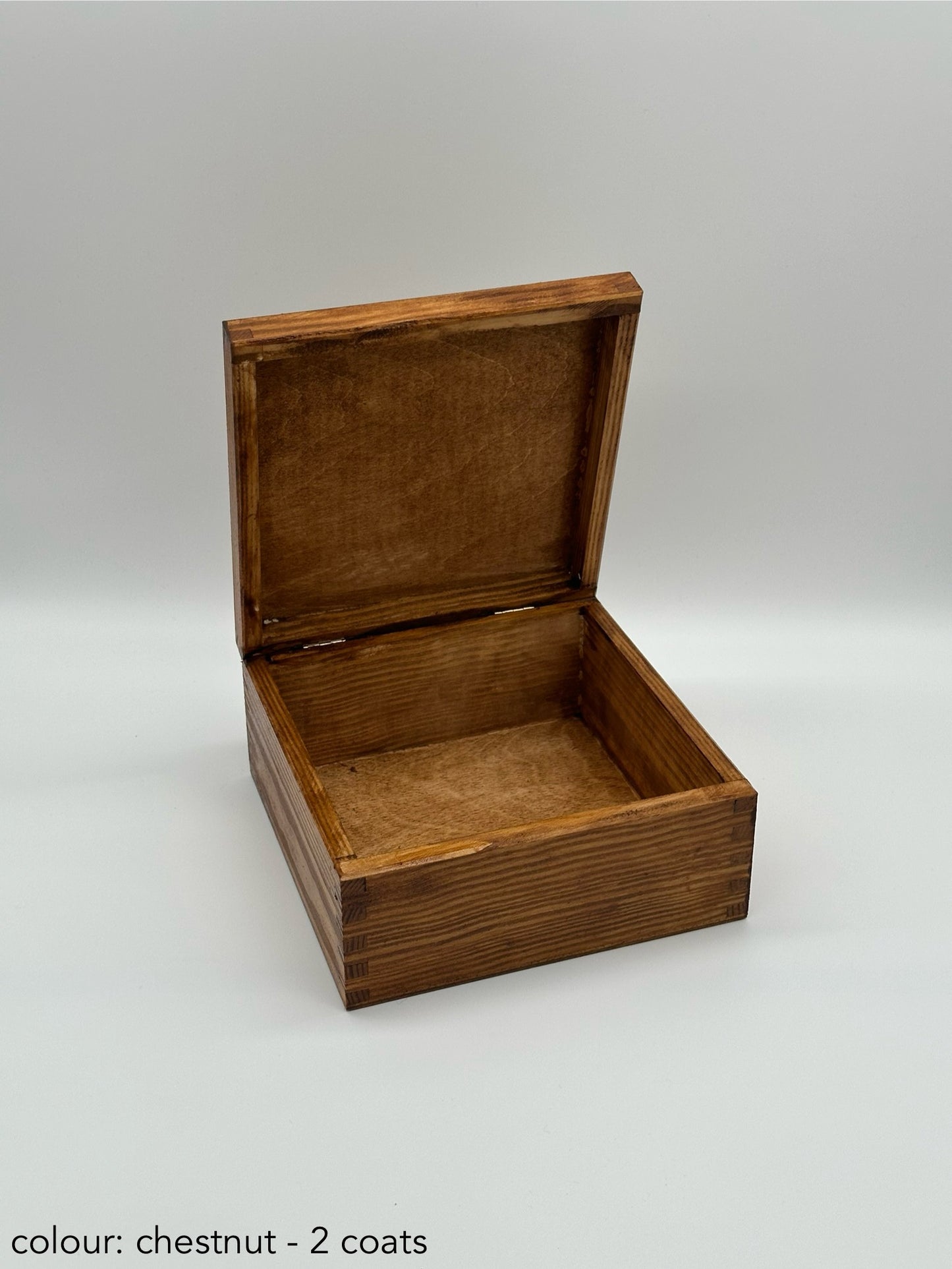 Painted medium square box - different colours