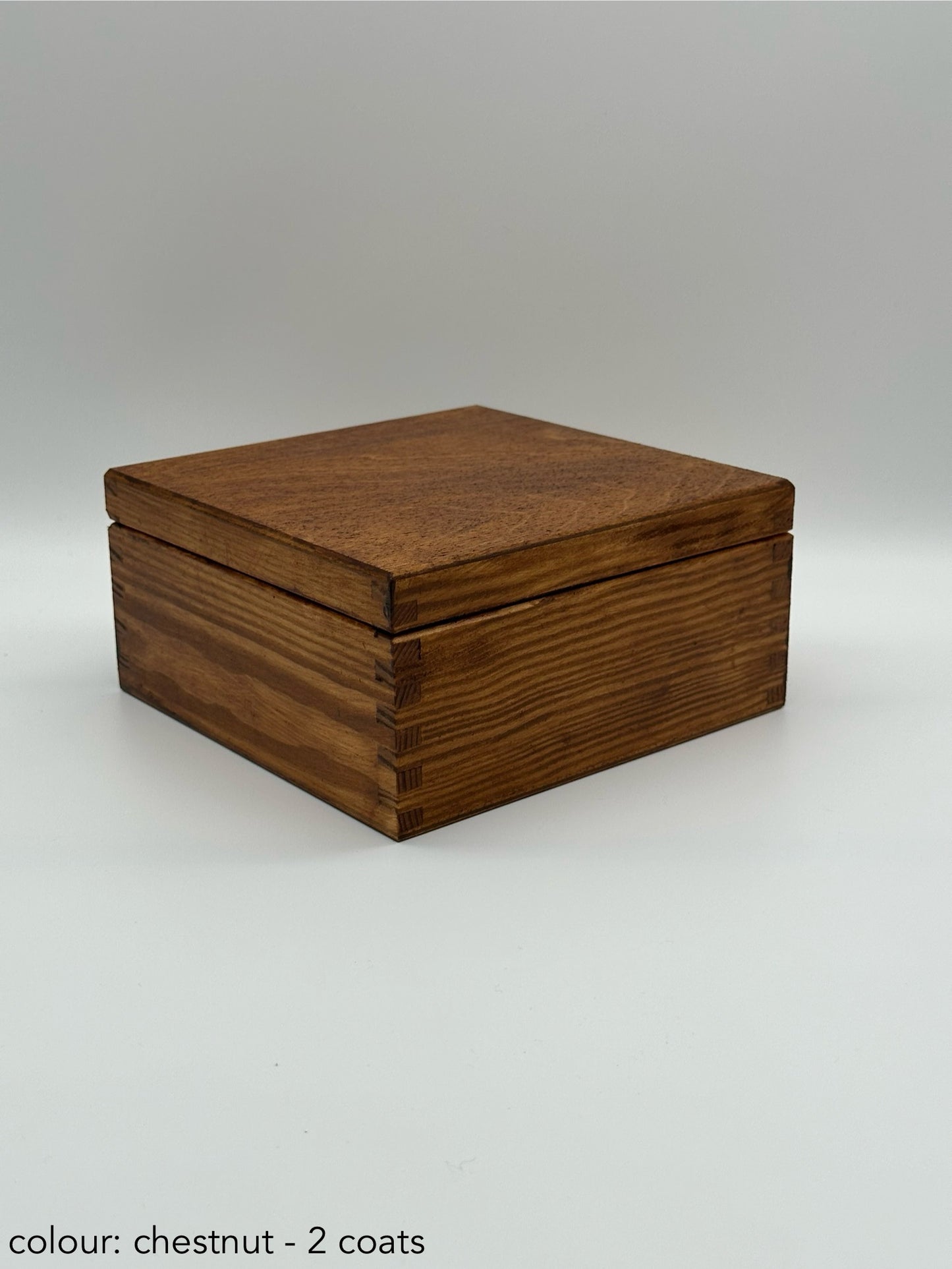 Painted medium square box - different colours