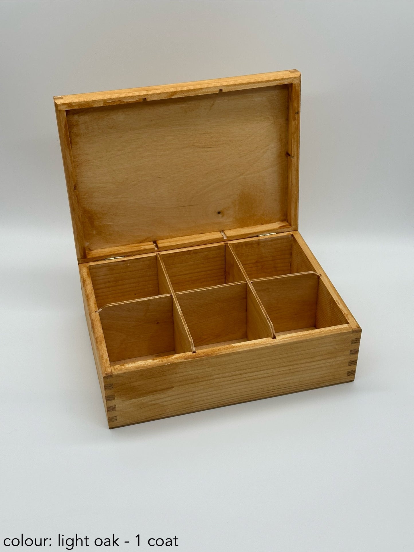 Personalised tea box – Maxtead Design – 6 compartments