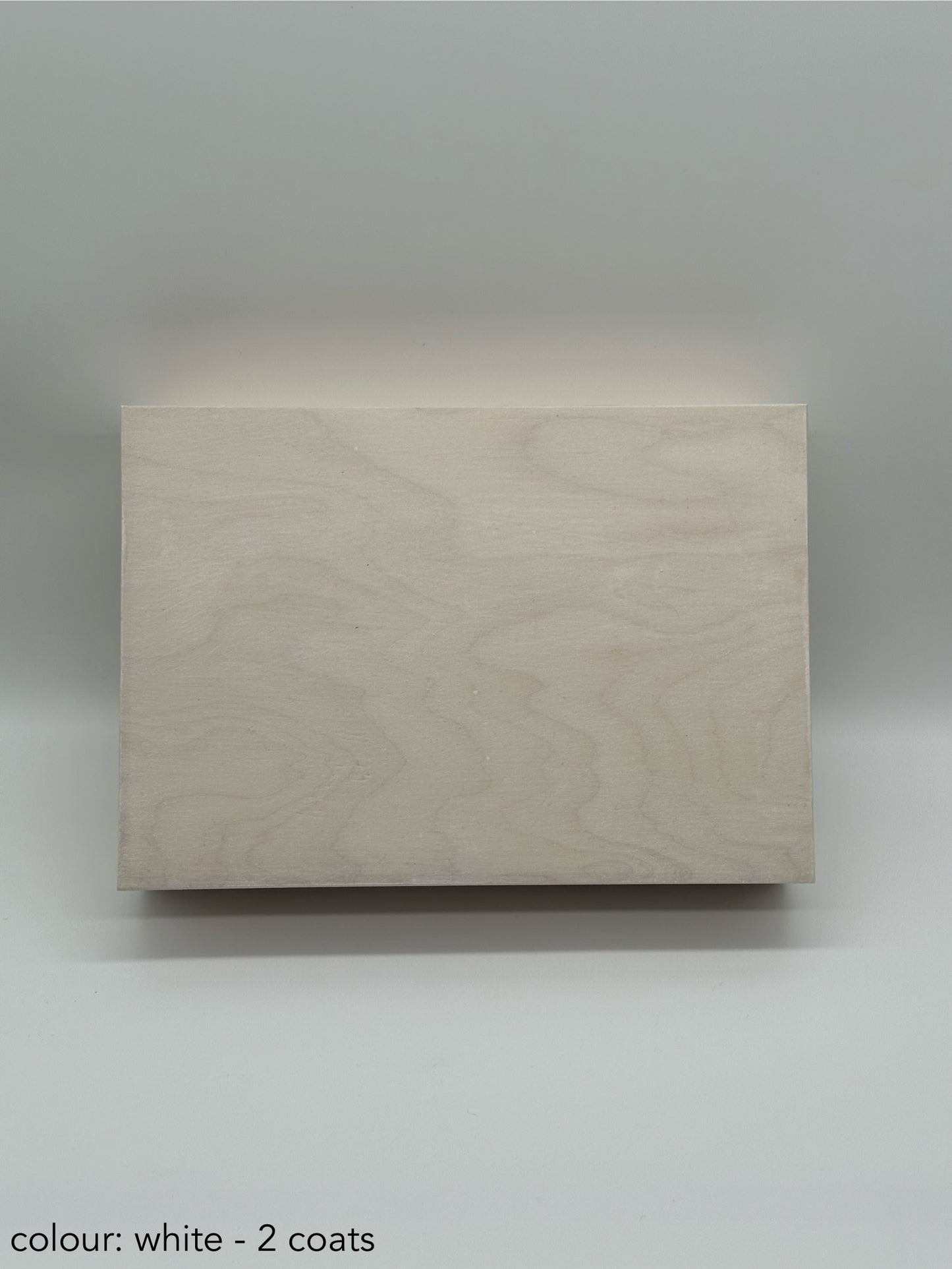 Painted cigar box - white