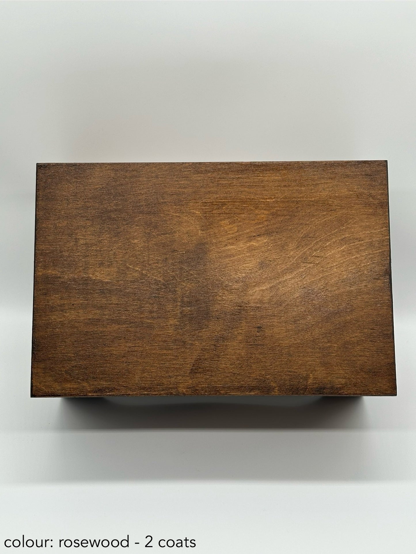 Painted Wooden Jewellery Box – Rosewood – Plain Compartments
