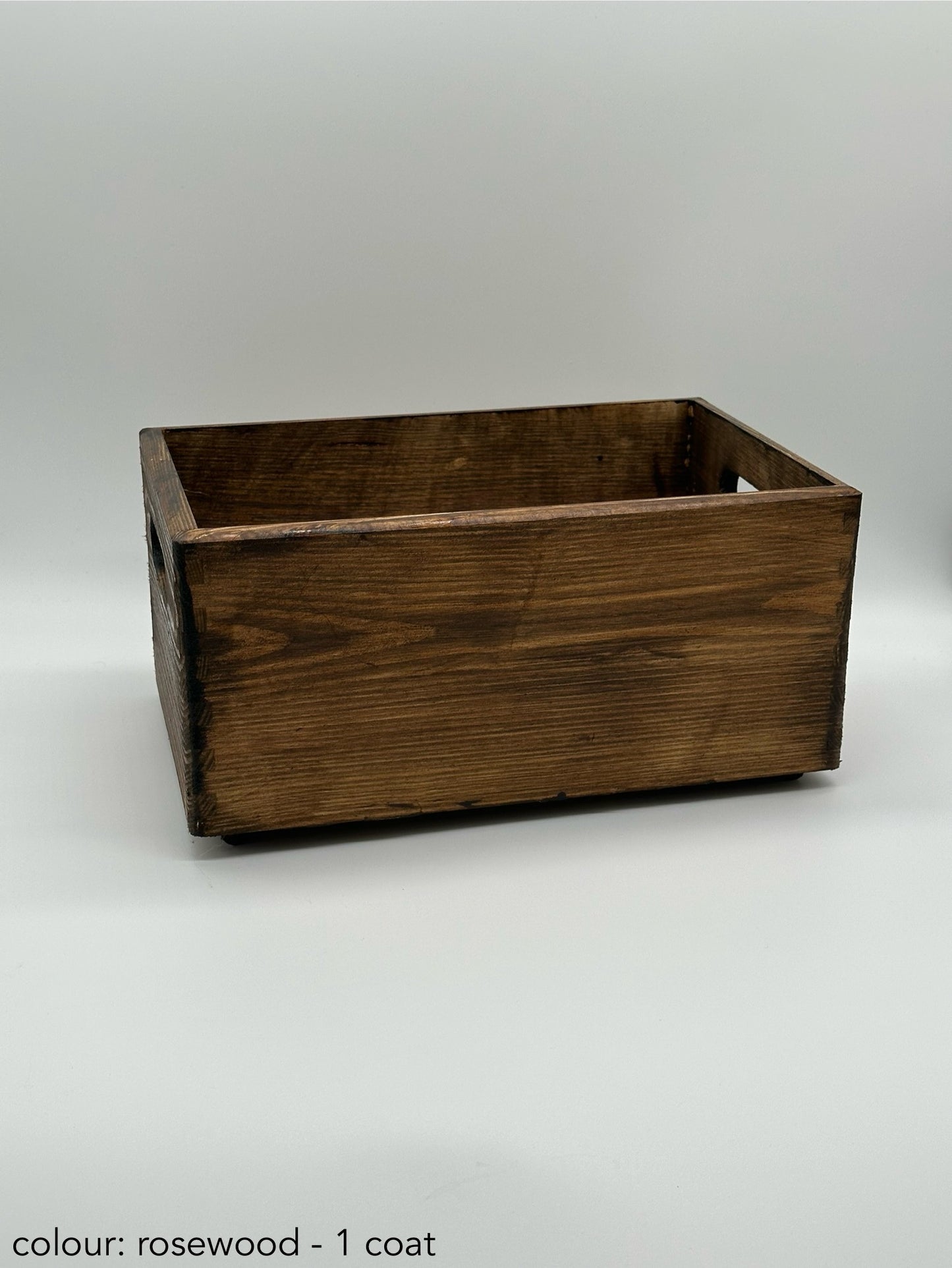 Painted rectangular box without lid - different colours
