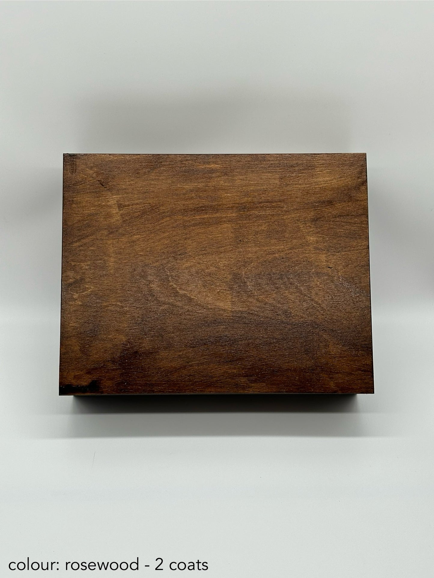 Personalised Painted tea box 12 compartments - Rosewood