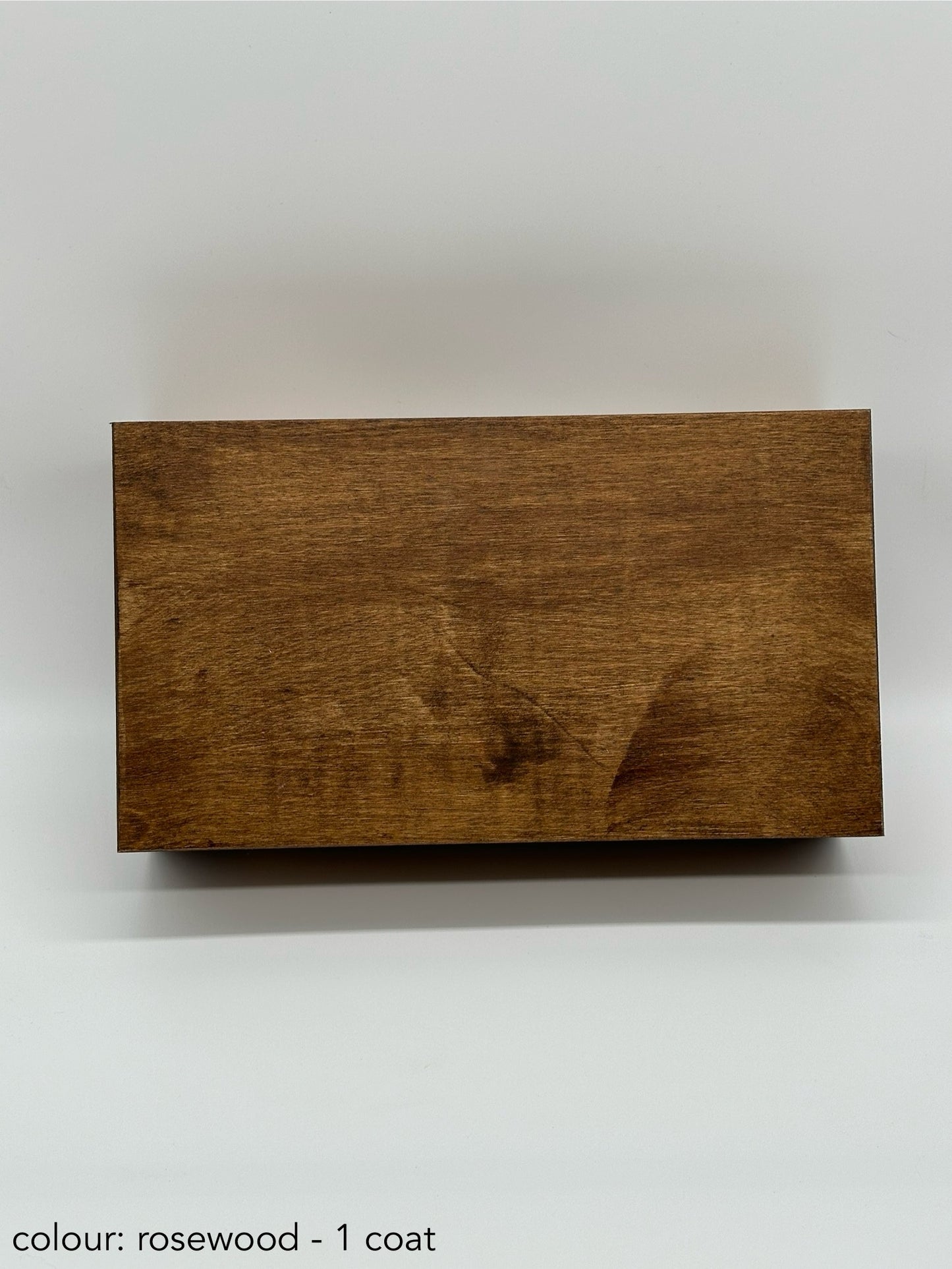Personalised Painted Tea Box – 8 Compartments – Rosewood