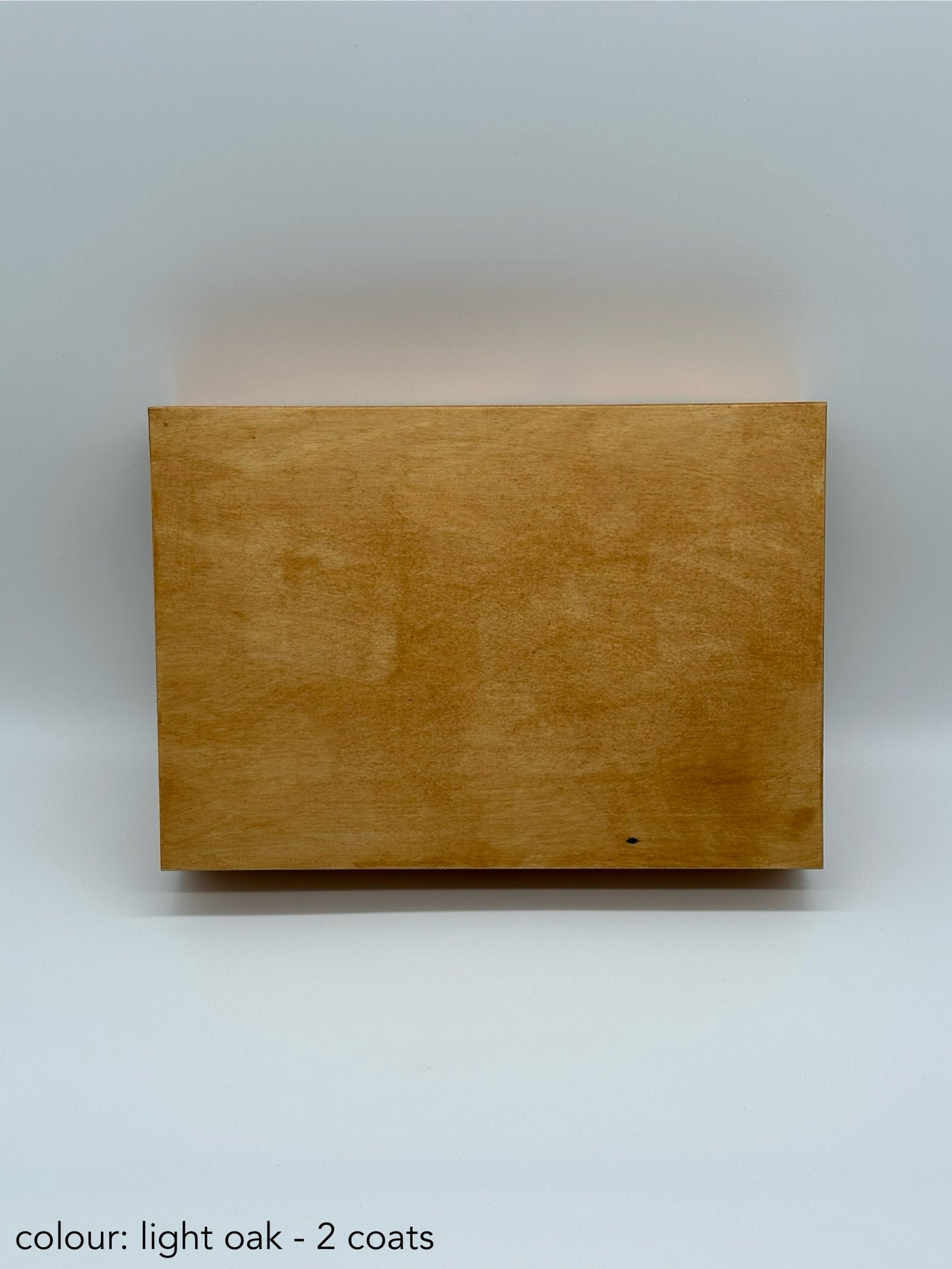 Painted cigar box - light oak