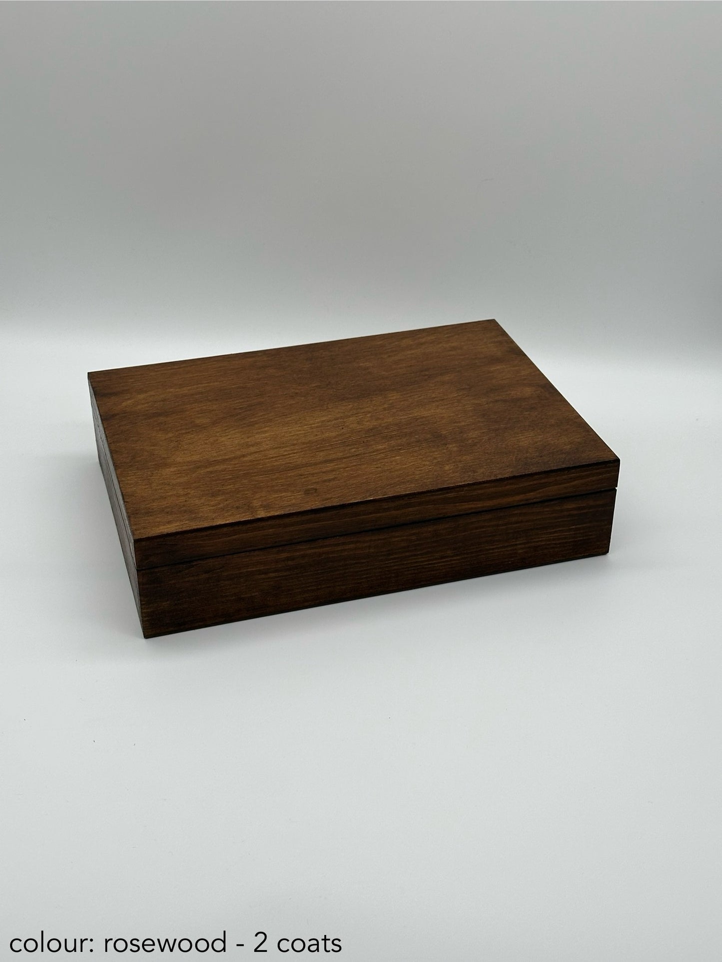 Painted cigar box - rosewood