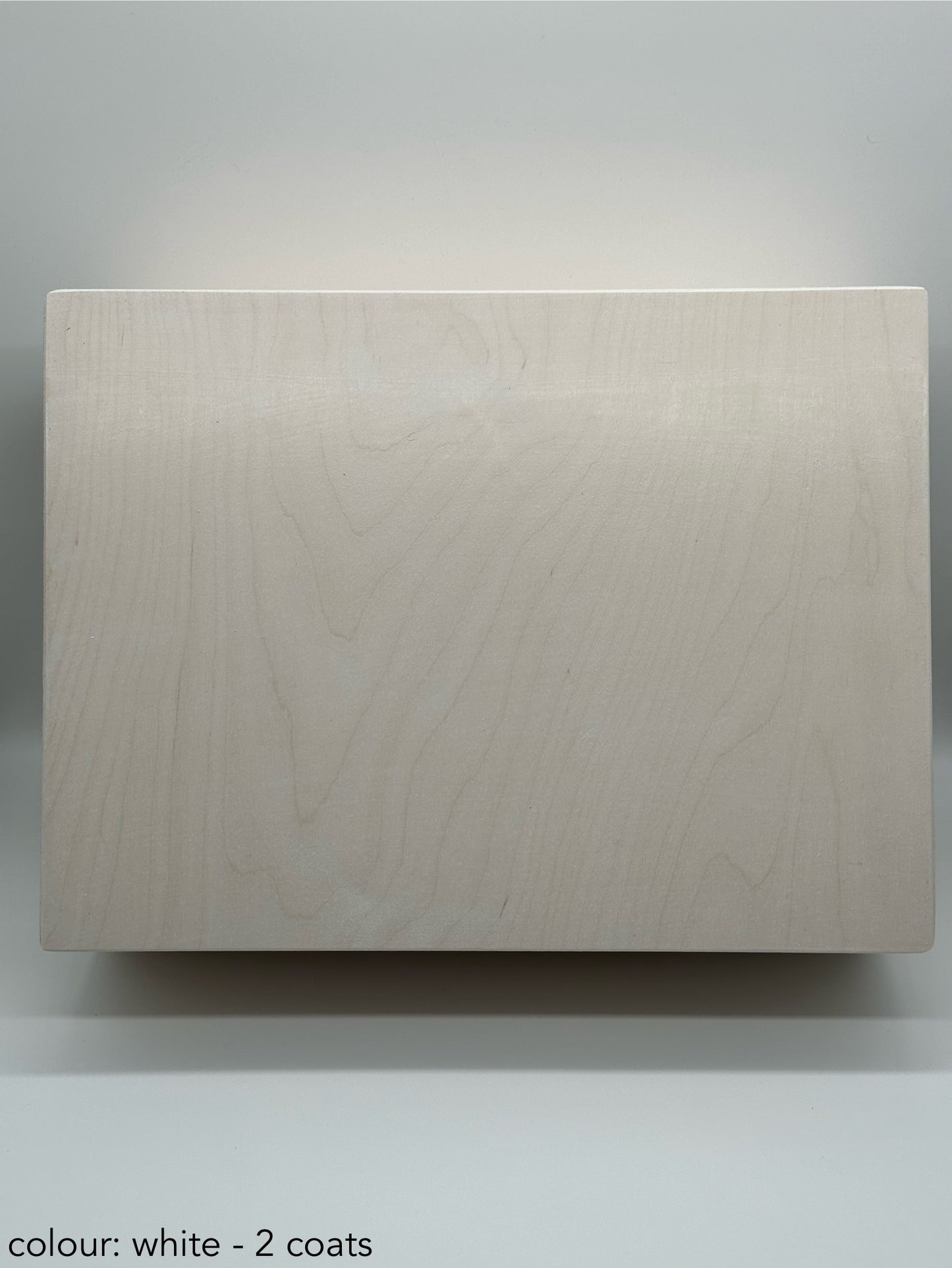 Painted large rectangular box - 40x30x13.5 - white