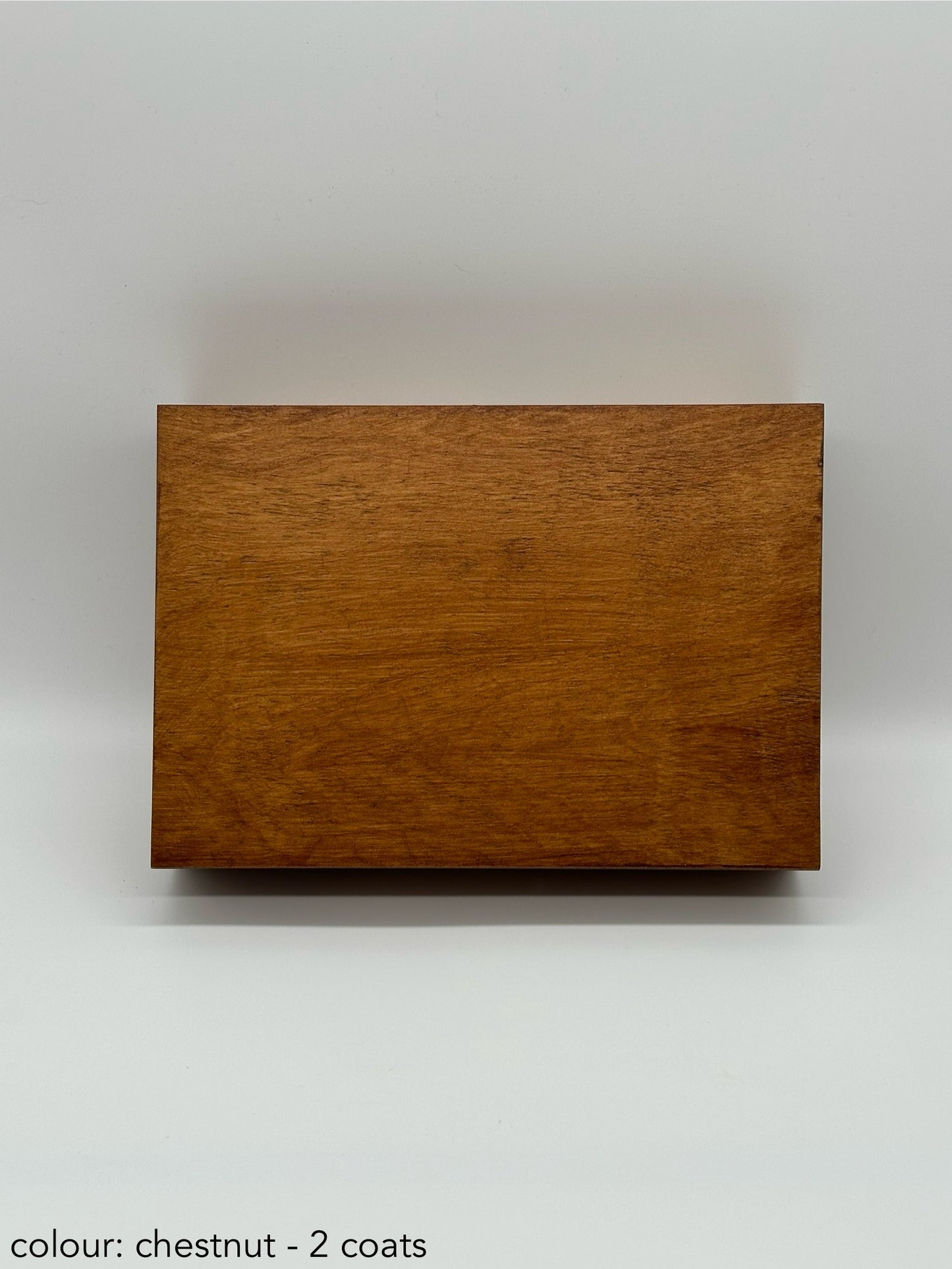 Painted cigar box - chestnut