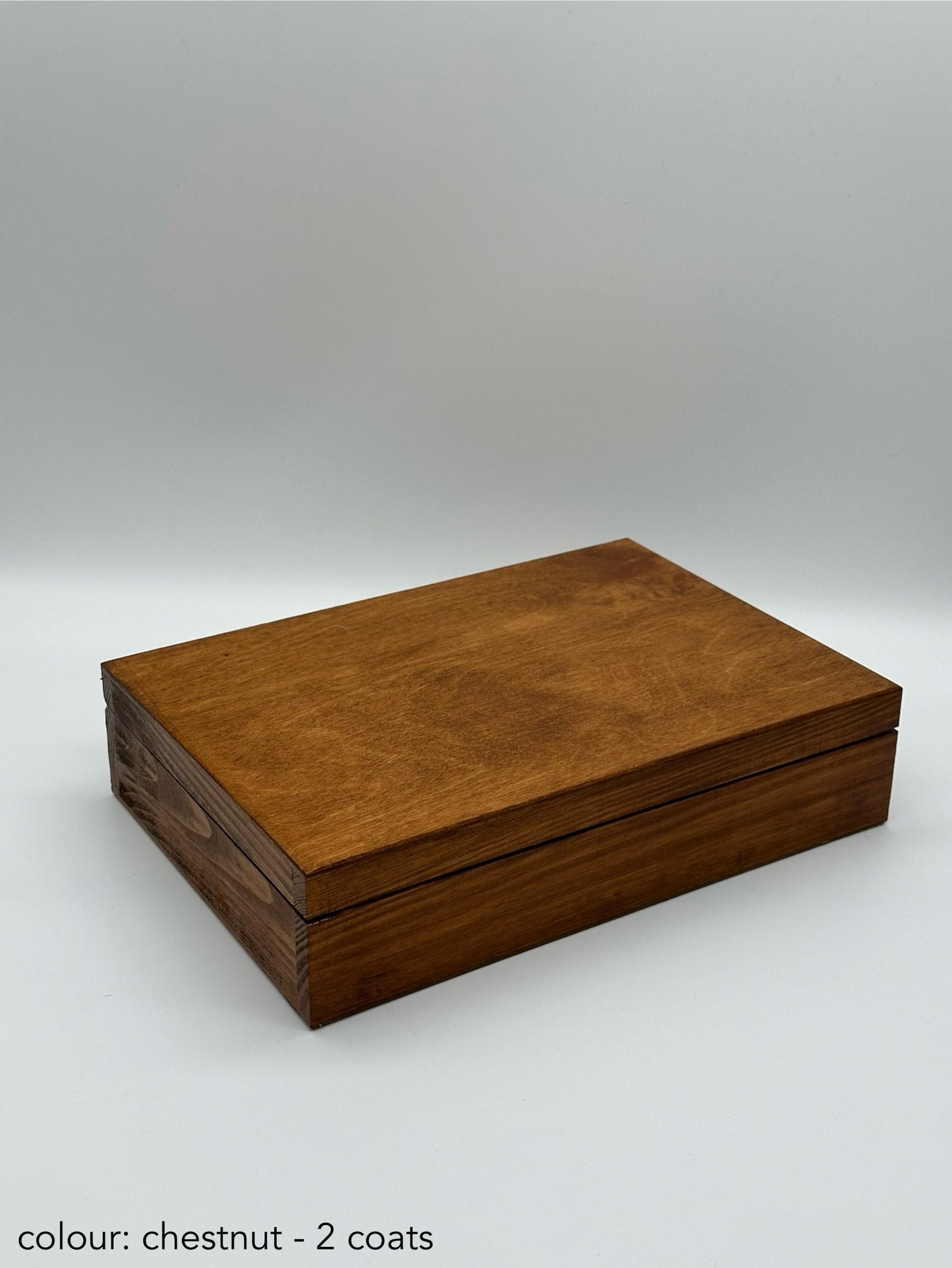 Painted cigar box - chestnut