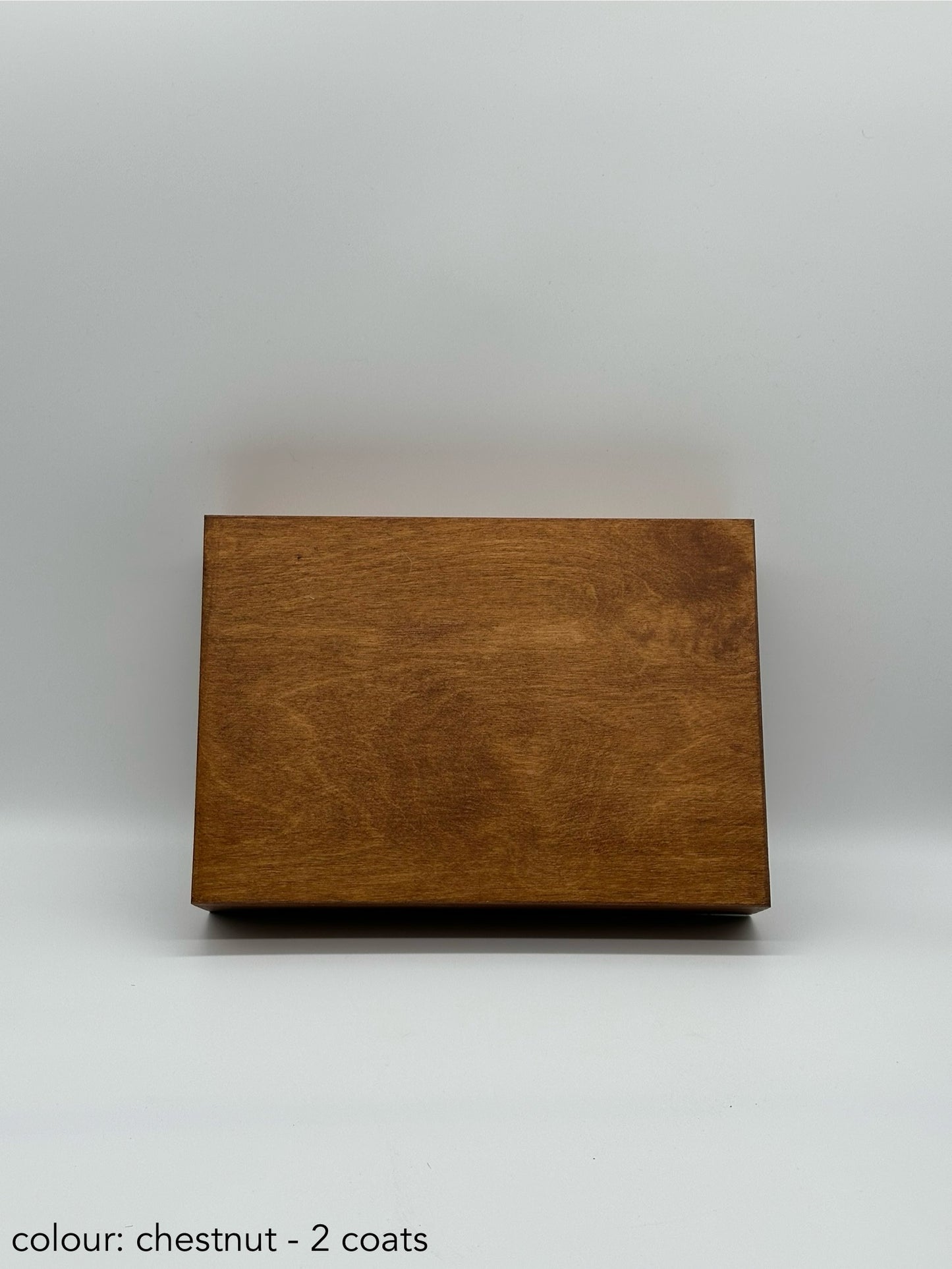 Painted cigar box - chestnut