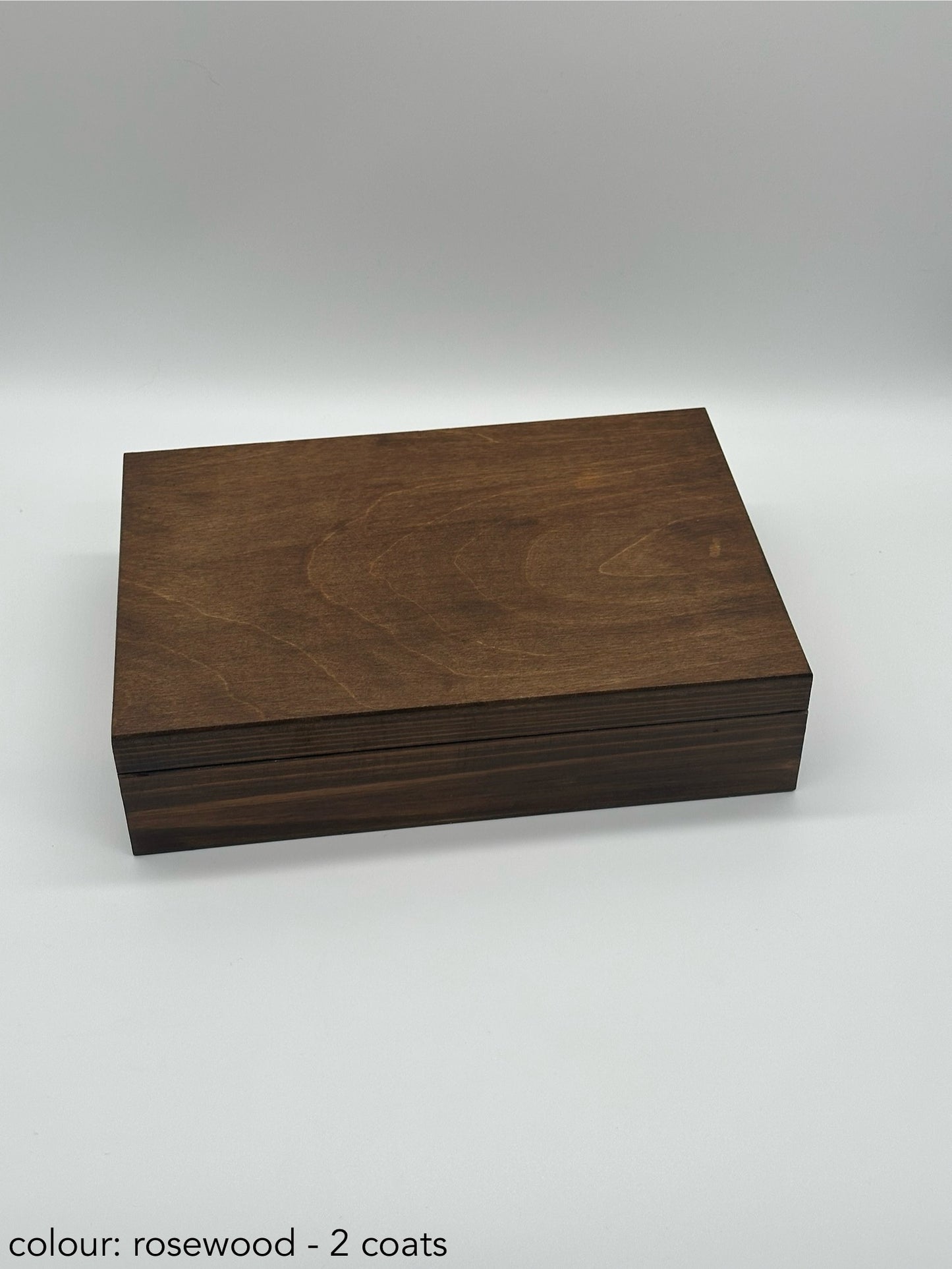 Painted cigar box - rosewood