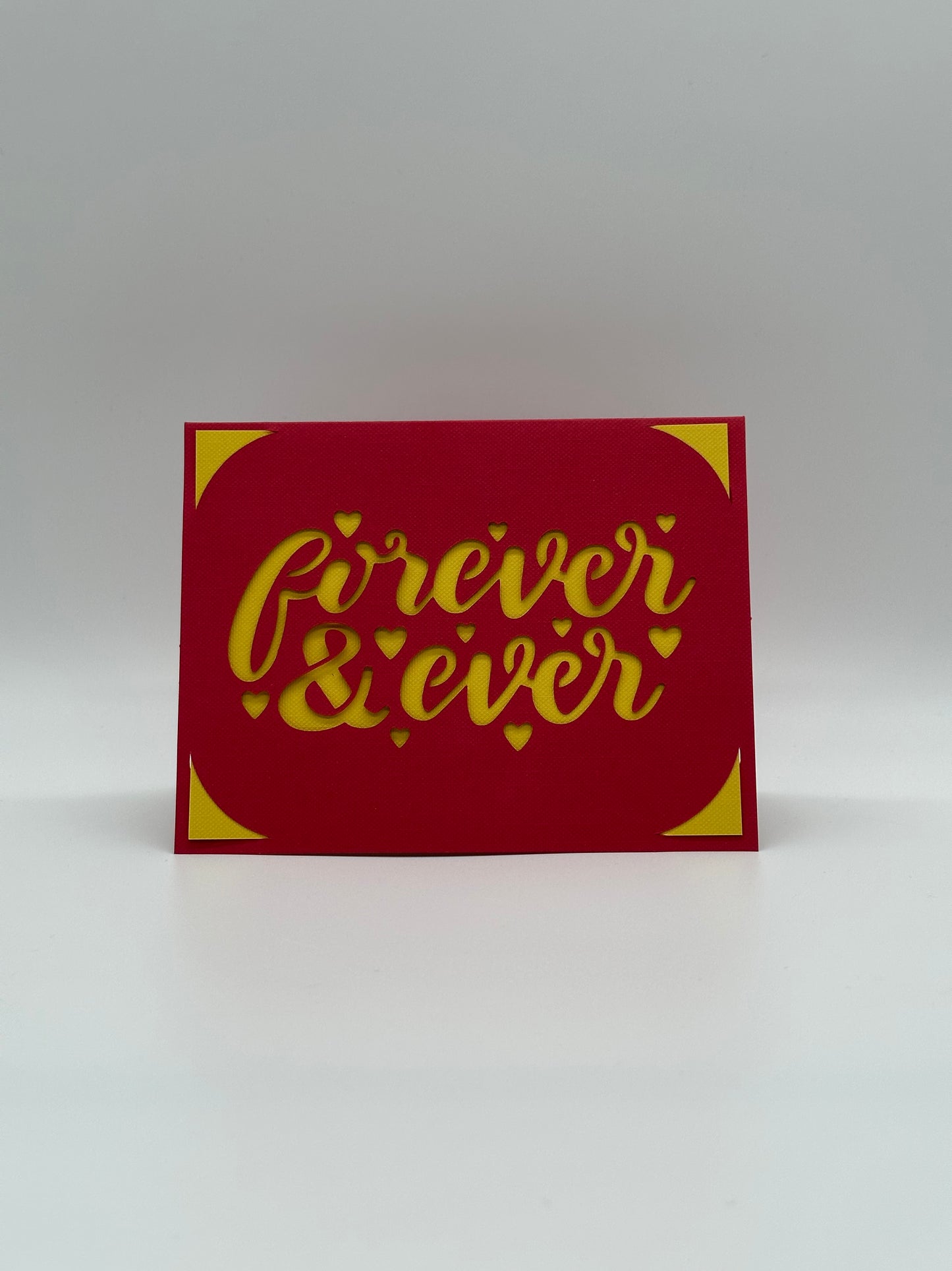 Wedding Card – “Forever & Ever” – Personalised Greeting