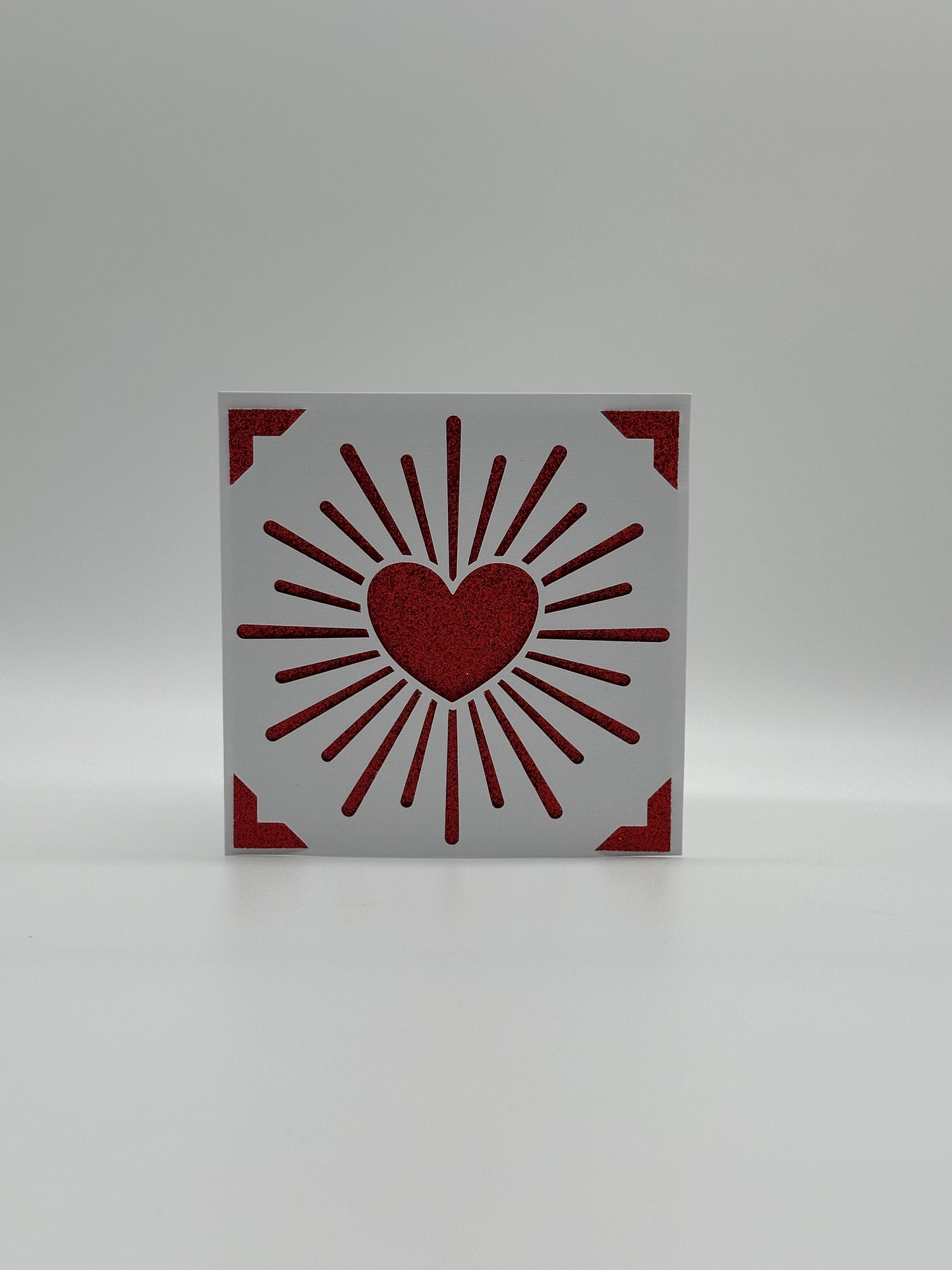 Wedding Card – Heart Design – Personalised Square Greeting