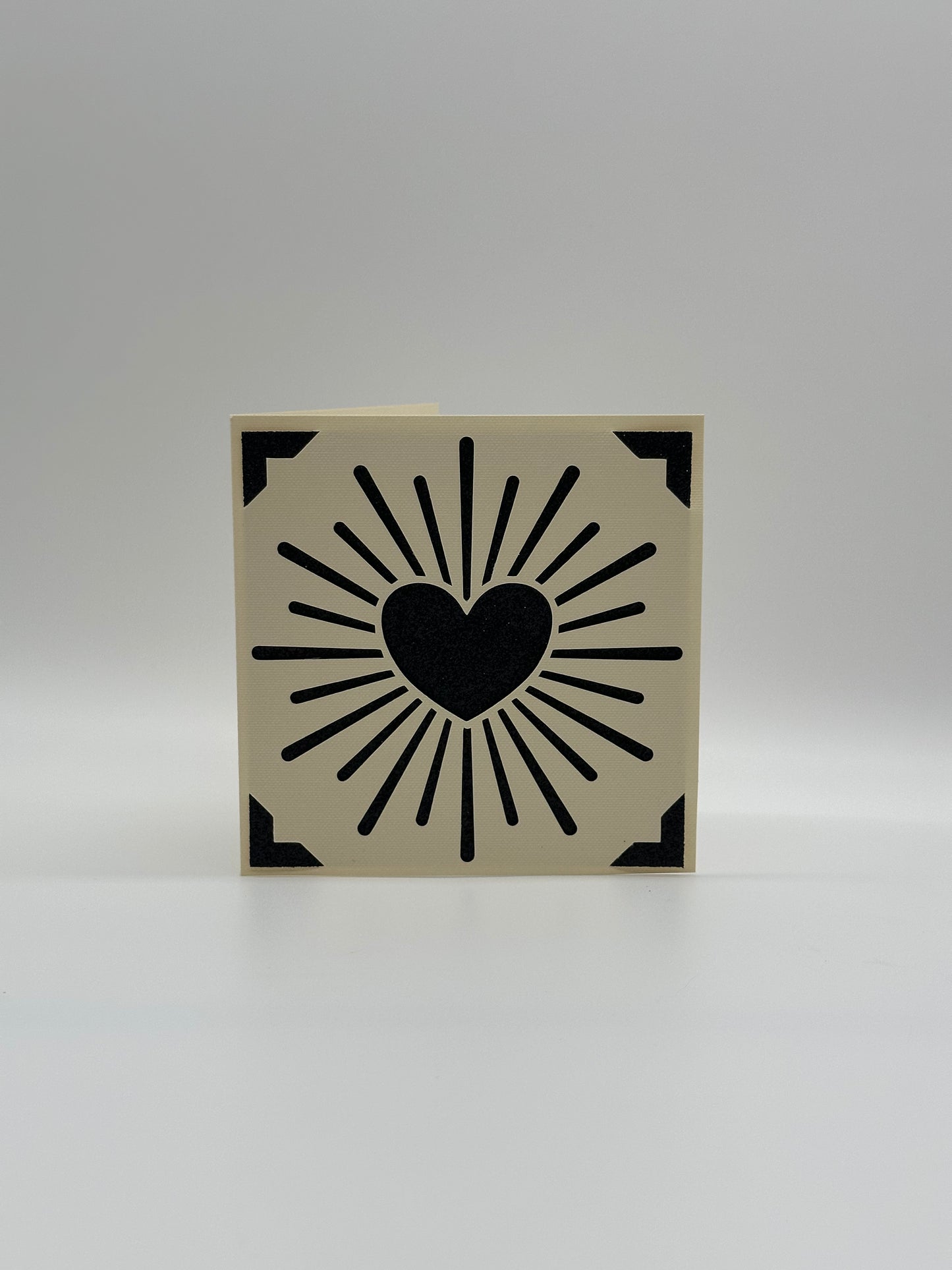 Wedding Card – Heart Design – Personalised Square Greeting