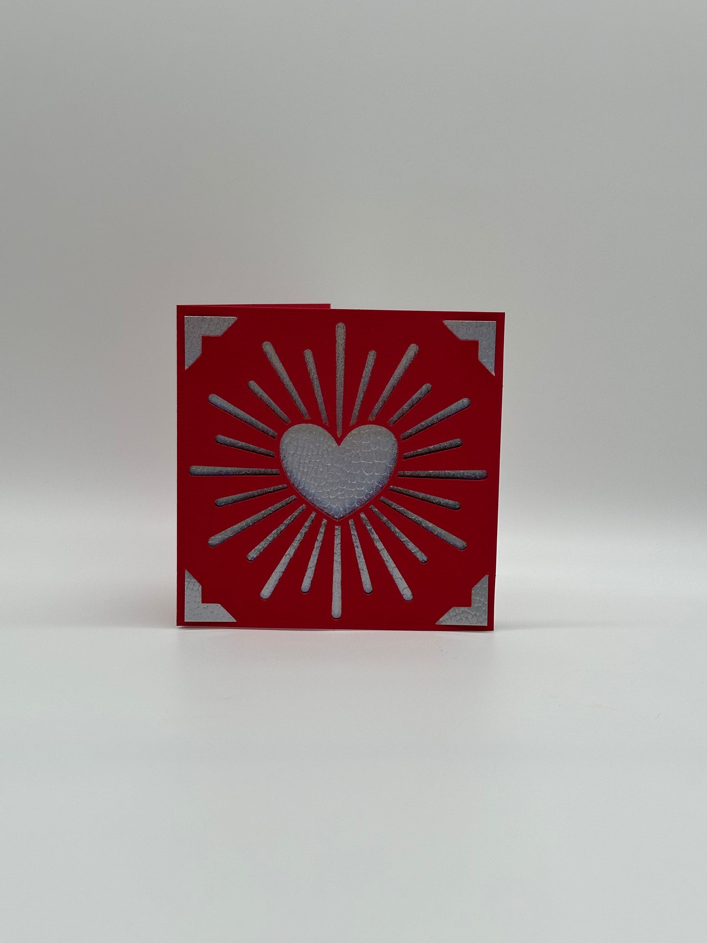 Wedding Card – Heart Design – Personalised Square Greeting
