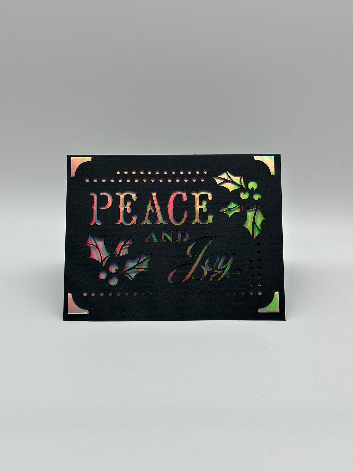 Peace and Joy – Christmas Card with Insert Options