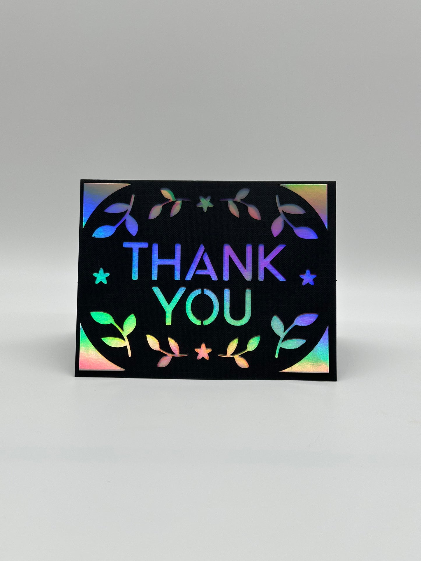 Thank You Card – Rectangular with Colour Insert Options