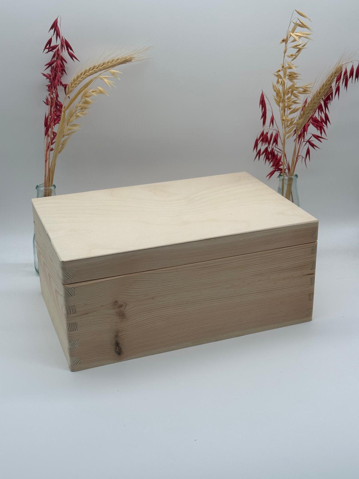 Plain Wooden Box – Rectangular – Unpainted Craft Box