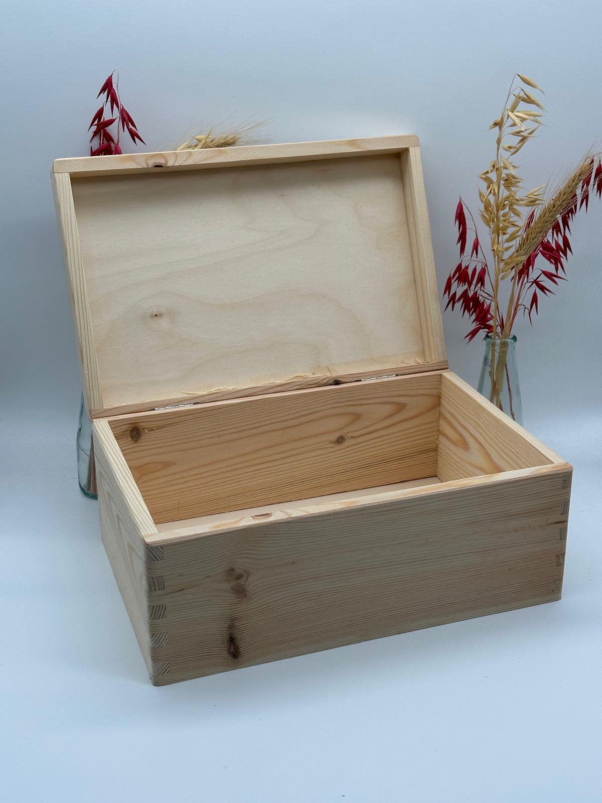 Plain Wooden Box – Rectangular – Unpainted Craft Box