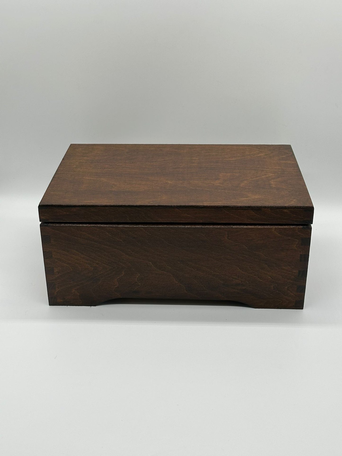 Painted Wooden Jewellery Box – Rosewood – Felt Lined Inserts