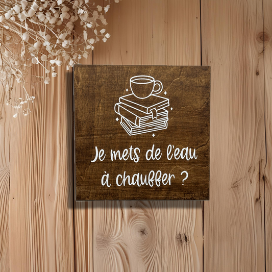 Personalised tea box – A Cup and Books – 9 compartments
