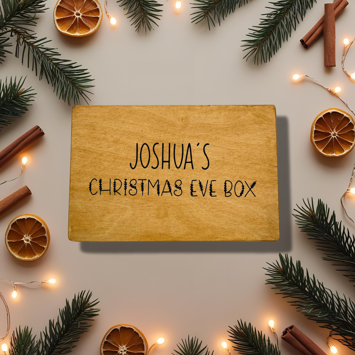 Personalised Christmas gift box – large rectangular – For Presents