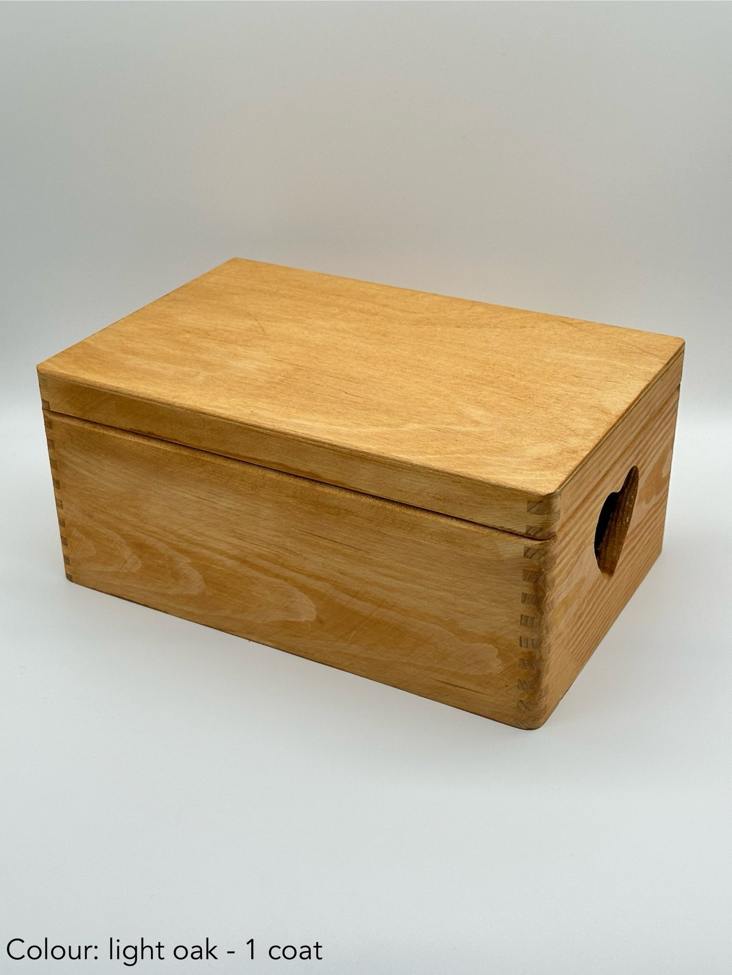Personalised Wooden Keepsake Box – Anniversary / Wedding Day – With Heart