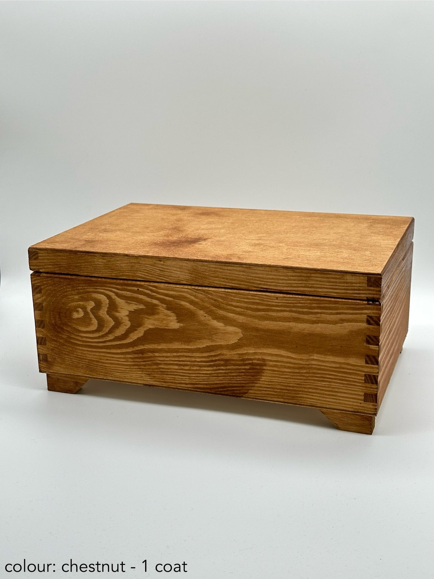 Personalised Wooden Keepsake Box – Anniversary / Wedding Day – Large Rectangular