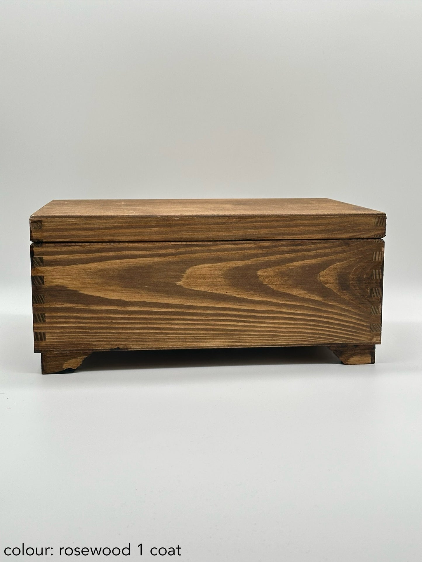 Personalised Wooden Keepsake Box – Anniversary / Wedding Day – Large Rectangular
