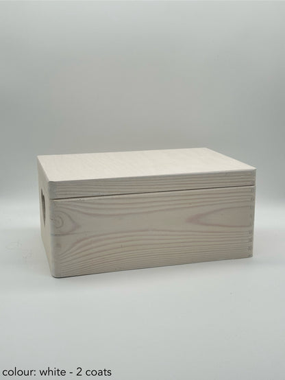 Personalised Wooden Keepsake Box – Anniversary / Wedding Day – With Heart