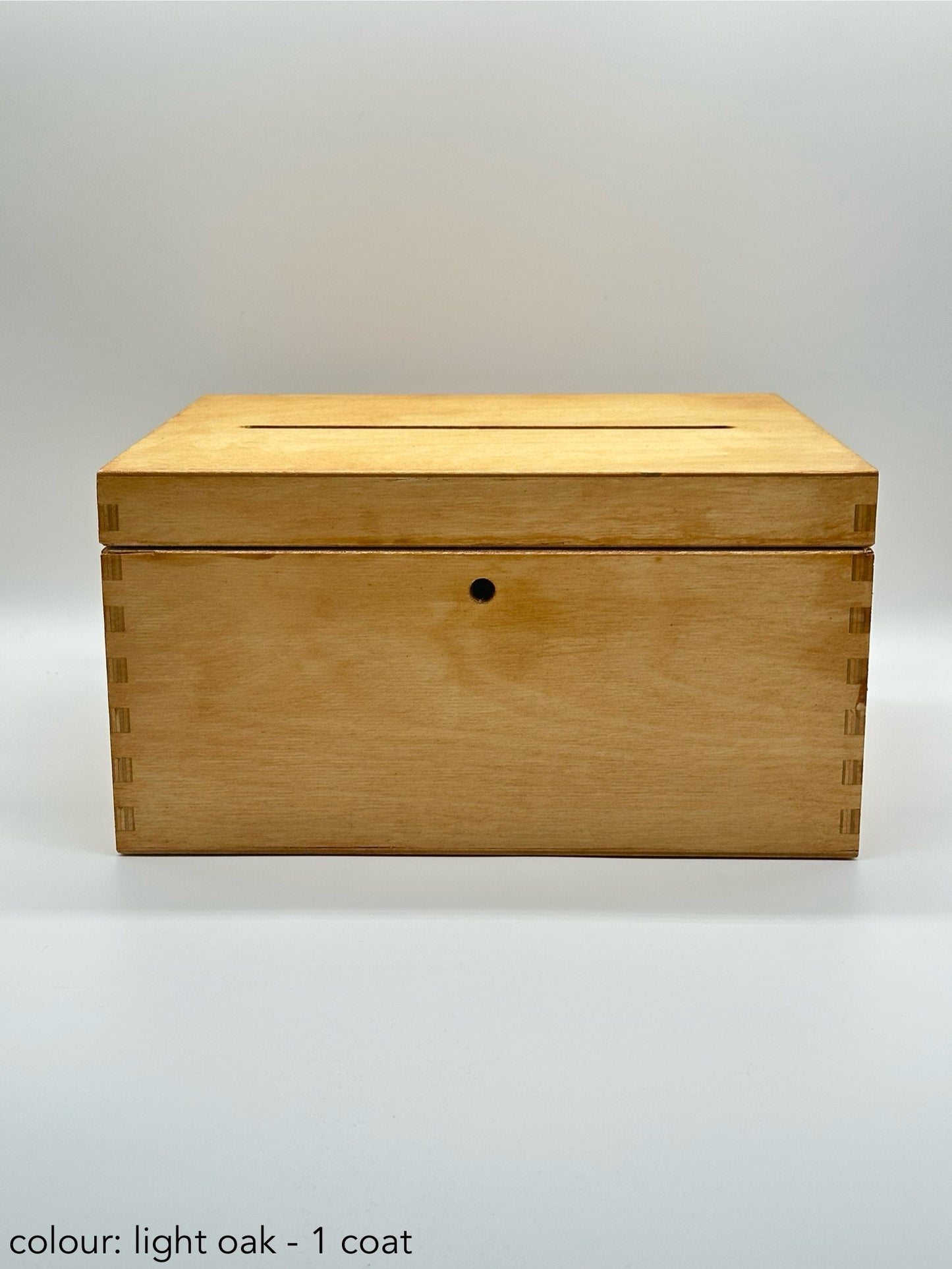 Wedding Cards Post Box Light Oak