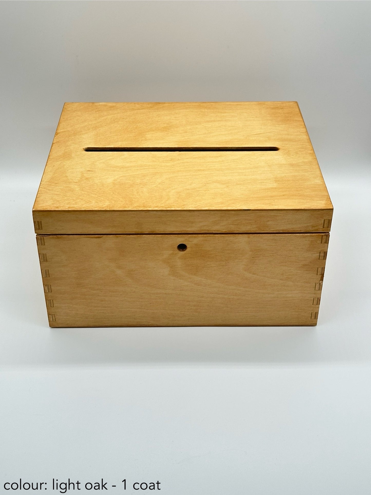 Wedding Cards Post Box Light Oak