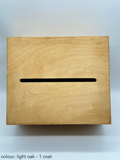 Wedding Cards Post Box Light Oak