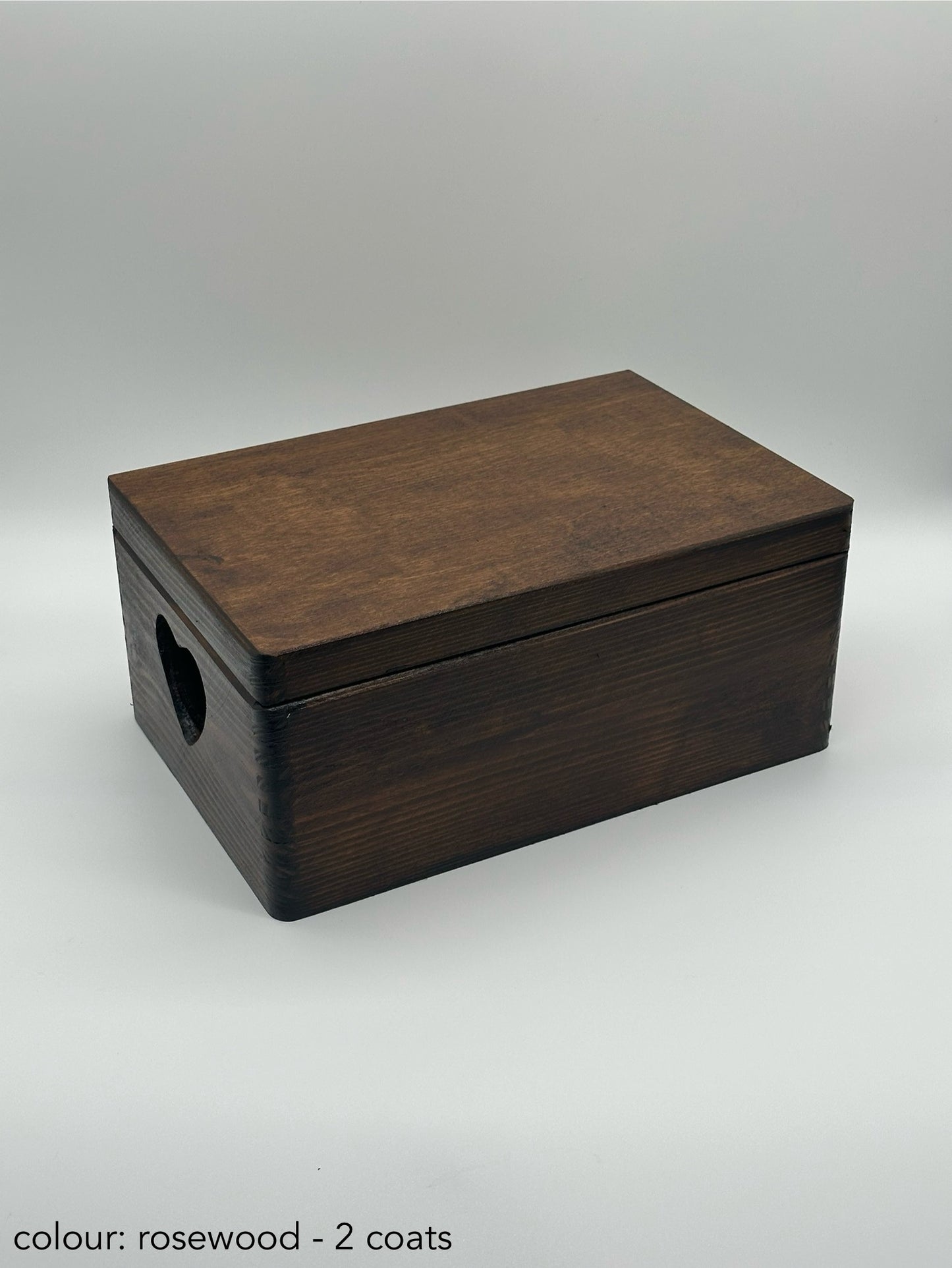 Personalised Wooden Keepsake Box – Anniversary / Wedding Day – With Heart