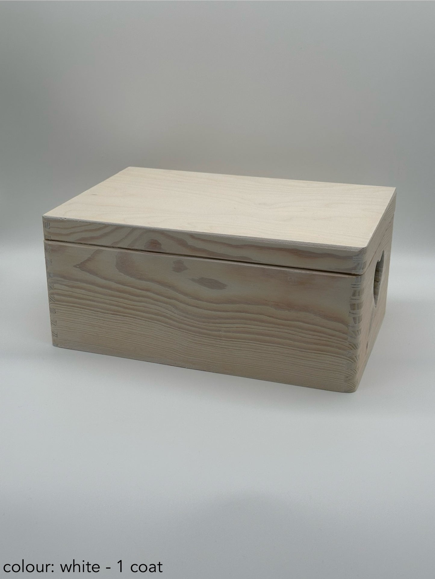 Personalised Wooden Keepsake Box – Anniversary / Wedding Day – With Heart